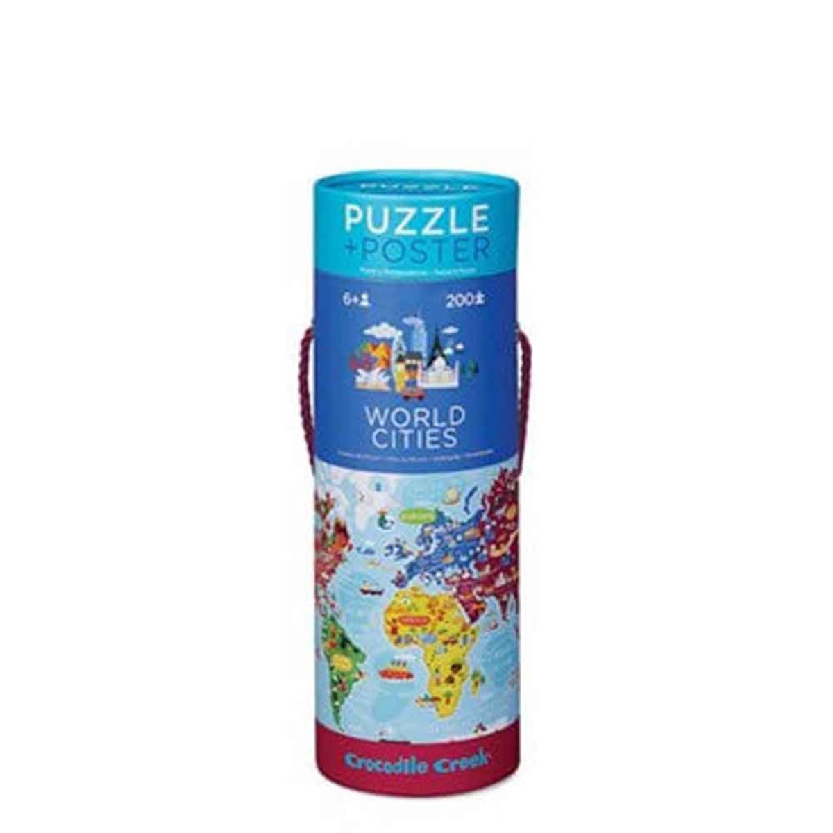 Crocodile Creek Poster Puzzle Dünya Şehirleri 200Parça