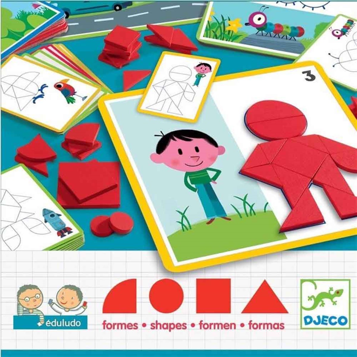 Djeco Beceri Oyunları / Eduludo Shapes    	