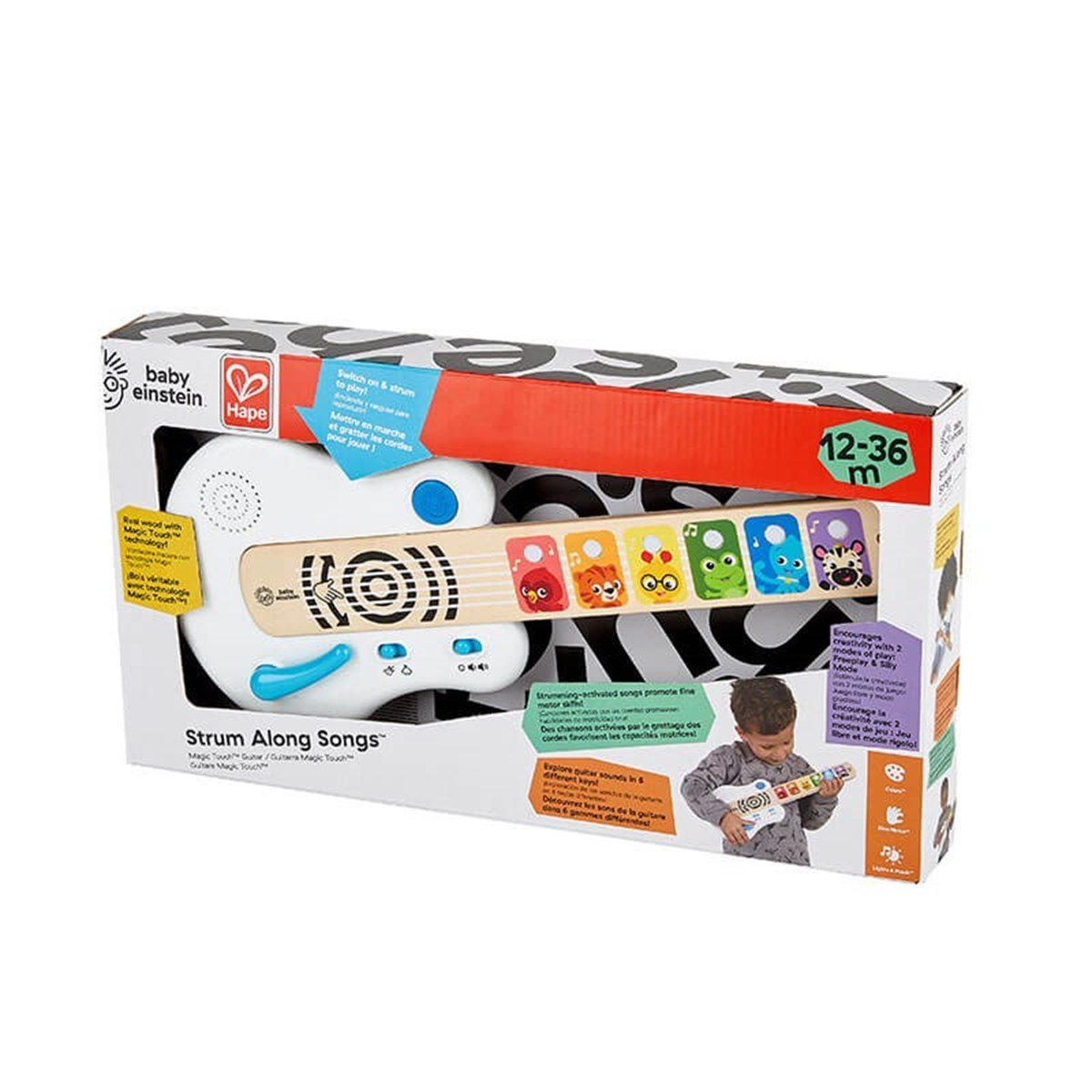 Hape Baby Einstein Strum Along Songs Magic Touch - Dokunmatik Ahşap Gitar    	