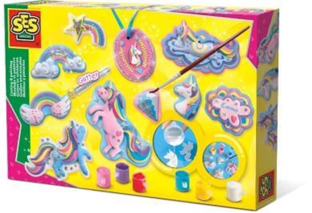 Kalıba dök ve boya Unicorn simli