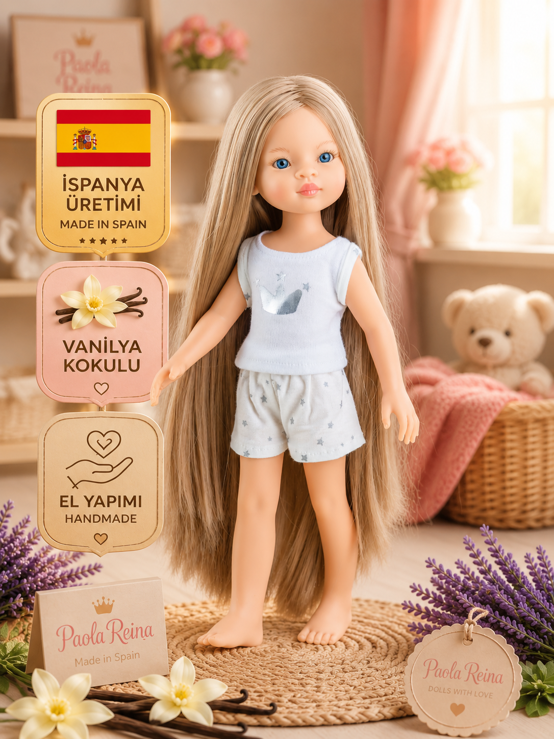 Paola Reina Manica Amiga İspanyol Bebek 32 cm