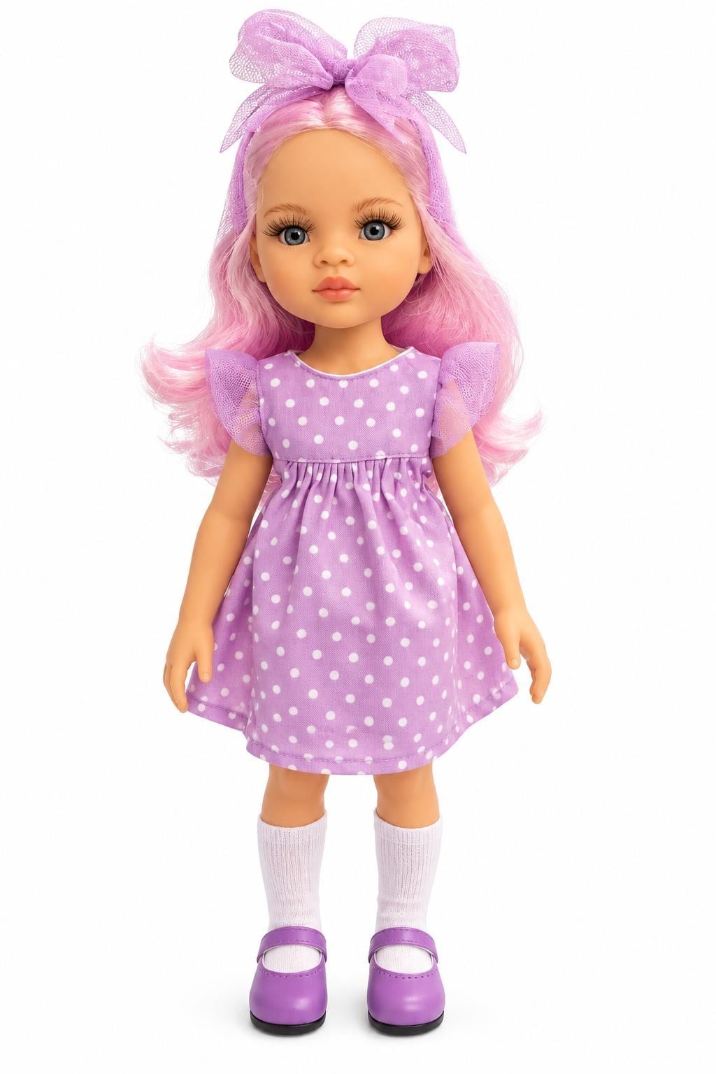 Paola Reina Violeta 32 cm İspanyol Oyuncak Et Bebek 