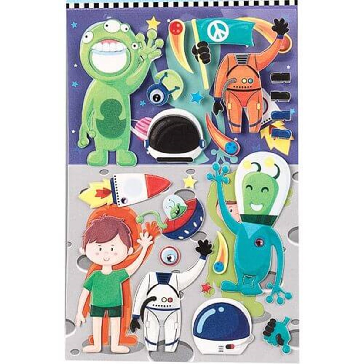 Stickers Dress Up! Space / Sticker Seti - Uzay