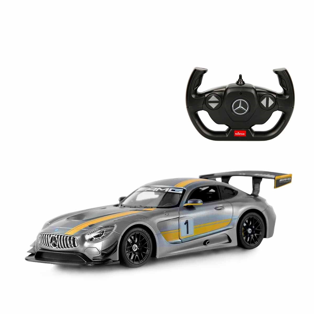 SUN-RAS-R/C 1/14 F/F MERCEDES AMG GT3 2.4GHZ.IŞIKLI GRİ