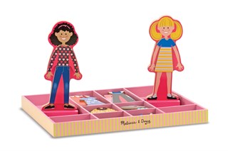 Ahşap Mıknatıslı Giydirme - Abby ile Emma 