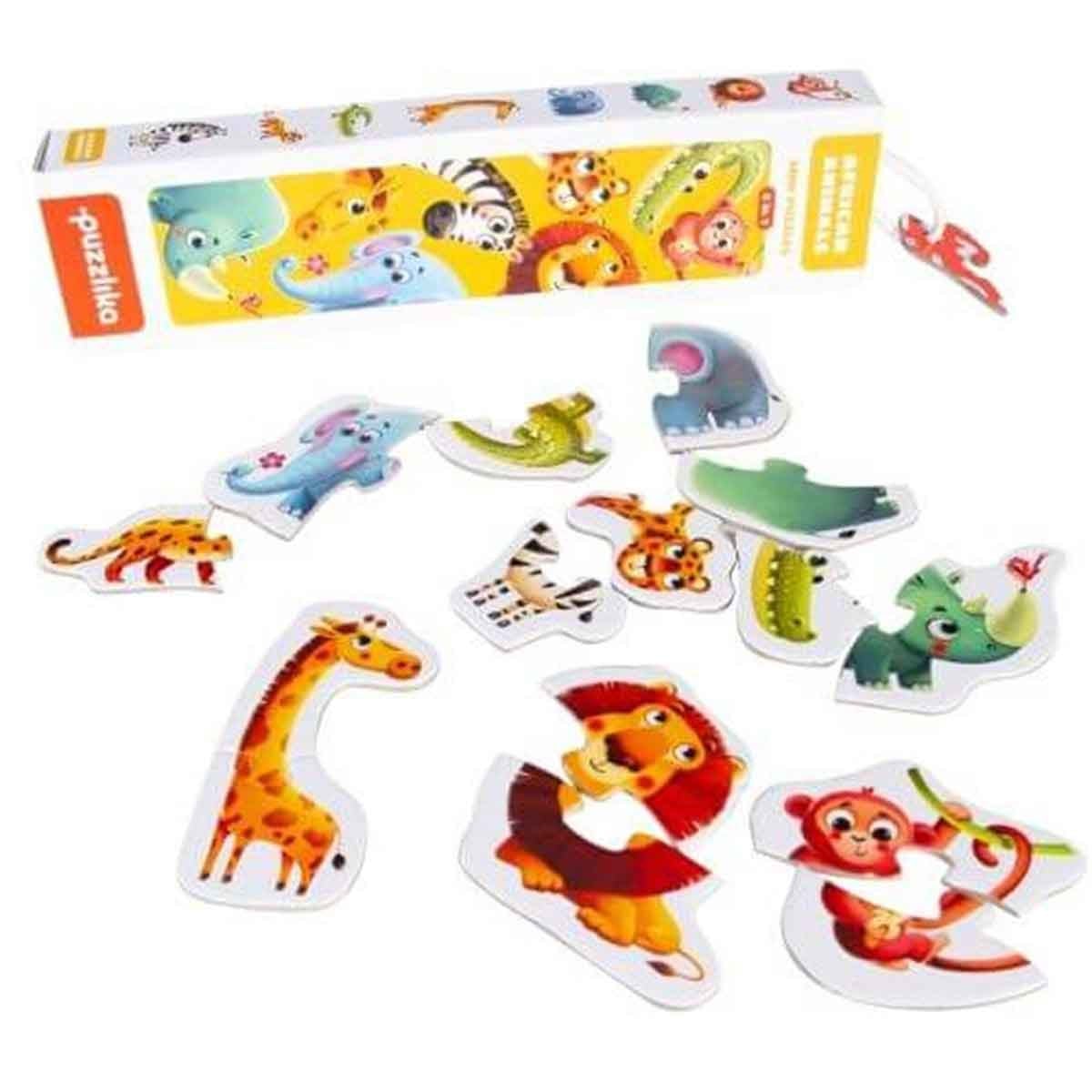 African Animals Mini Puzzle / Safari Hayvanları Mini Yapboz