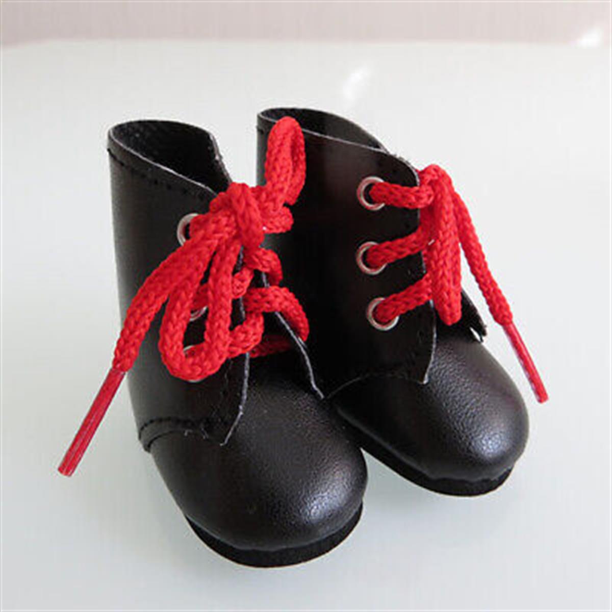 Bota Negra Cordon Rojo 04917