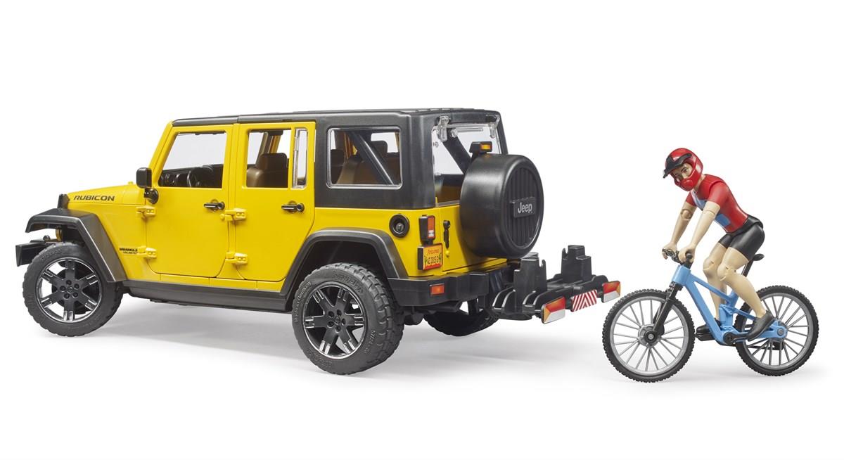 Bruder Jeep W. Rubicon & Bisiklet Ve Sürücüsü