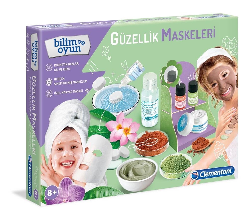 CLEMENTONI BİLİM VE OYUN GÜZELLİK MASKELERİ