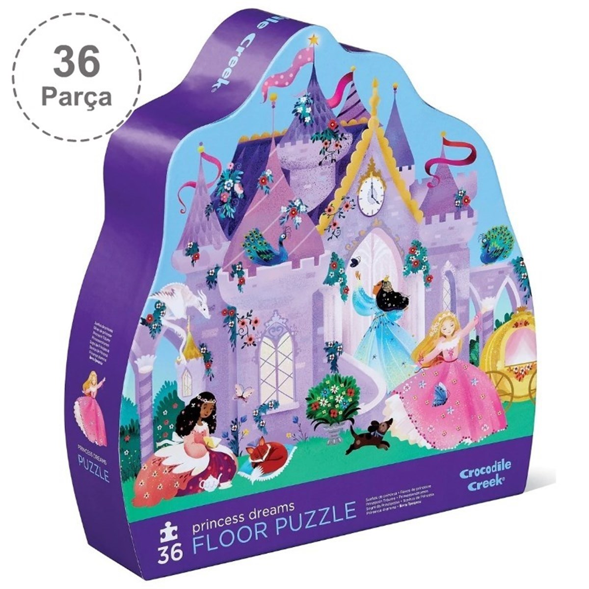 Crocodile Creek Dekoratif Puzzle - 36 Parça - Princess Dreams