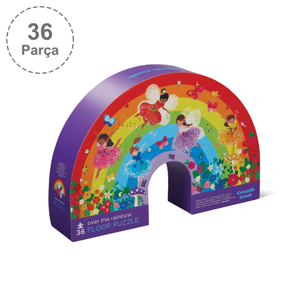 Crocodile Creek Dekoratif Puzzle - 36 Parça - Over the Rainbow