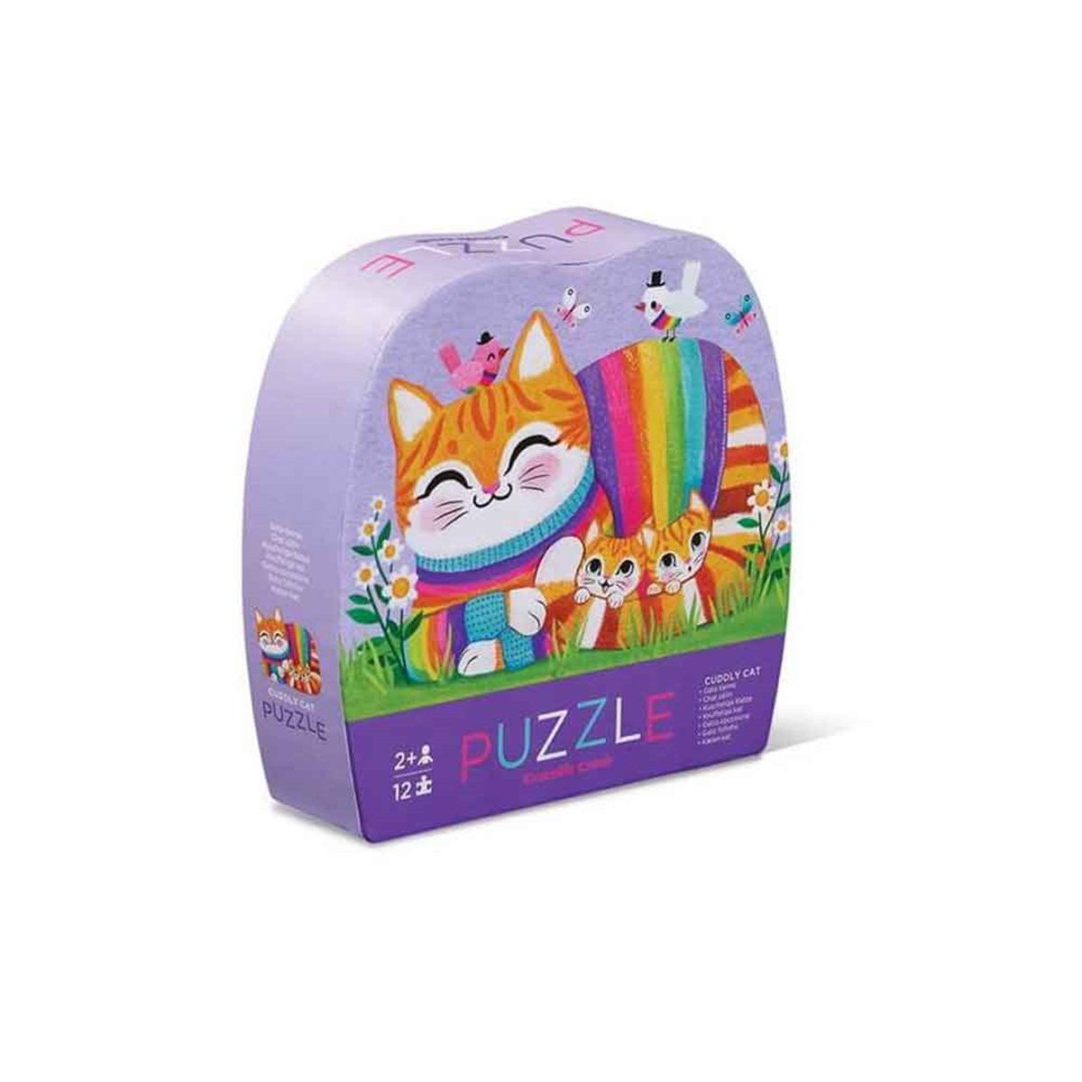 Crocodile Creek Mini Puzzle Cuddly Cat 12 Parça