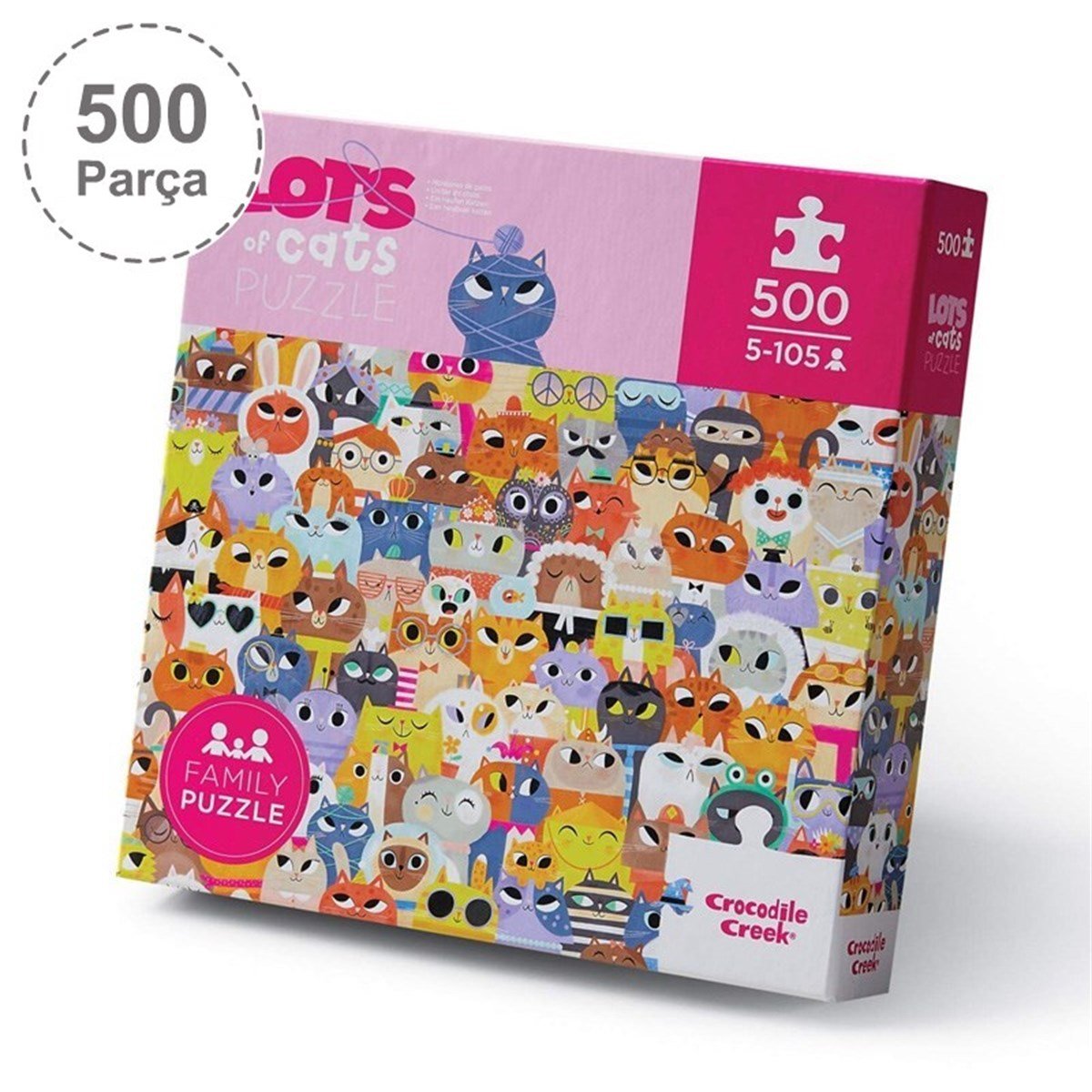 Crocodile Creek Puzzle - 500 Parça - Kediler