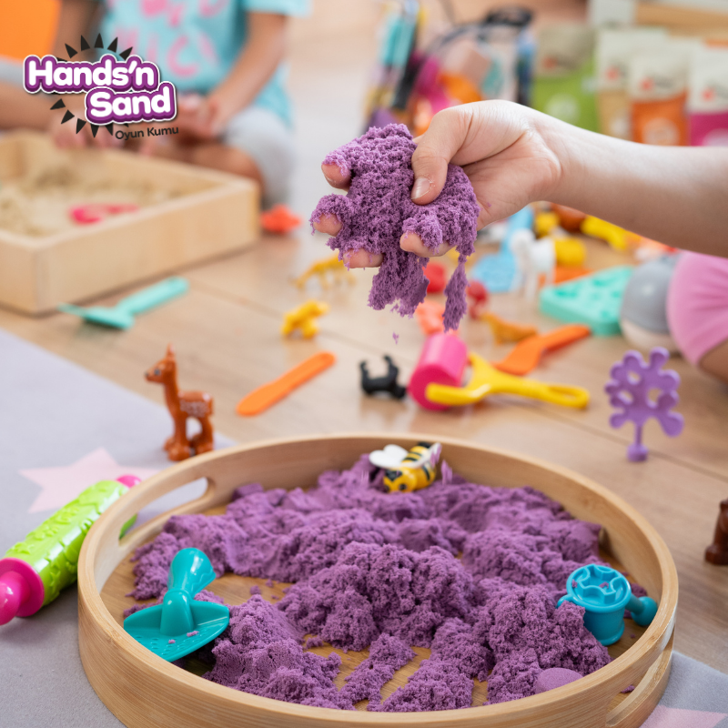 Hands'n Sand Doğal Oyun Kumu 500gr - Mor