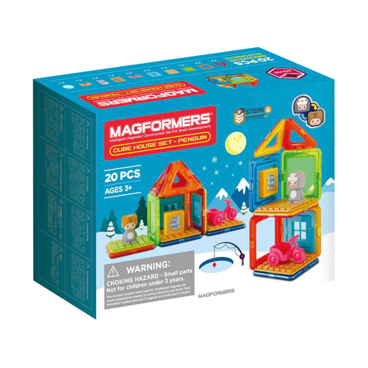 Magformers Mıknatıslı Cube House Set - Penguin - 20 Parça