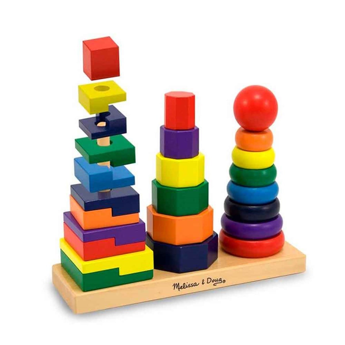 Melissa & Doug Ahşap Geometrik Kuleler