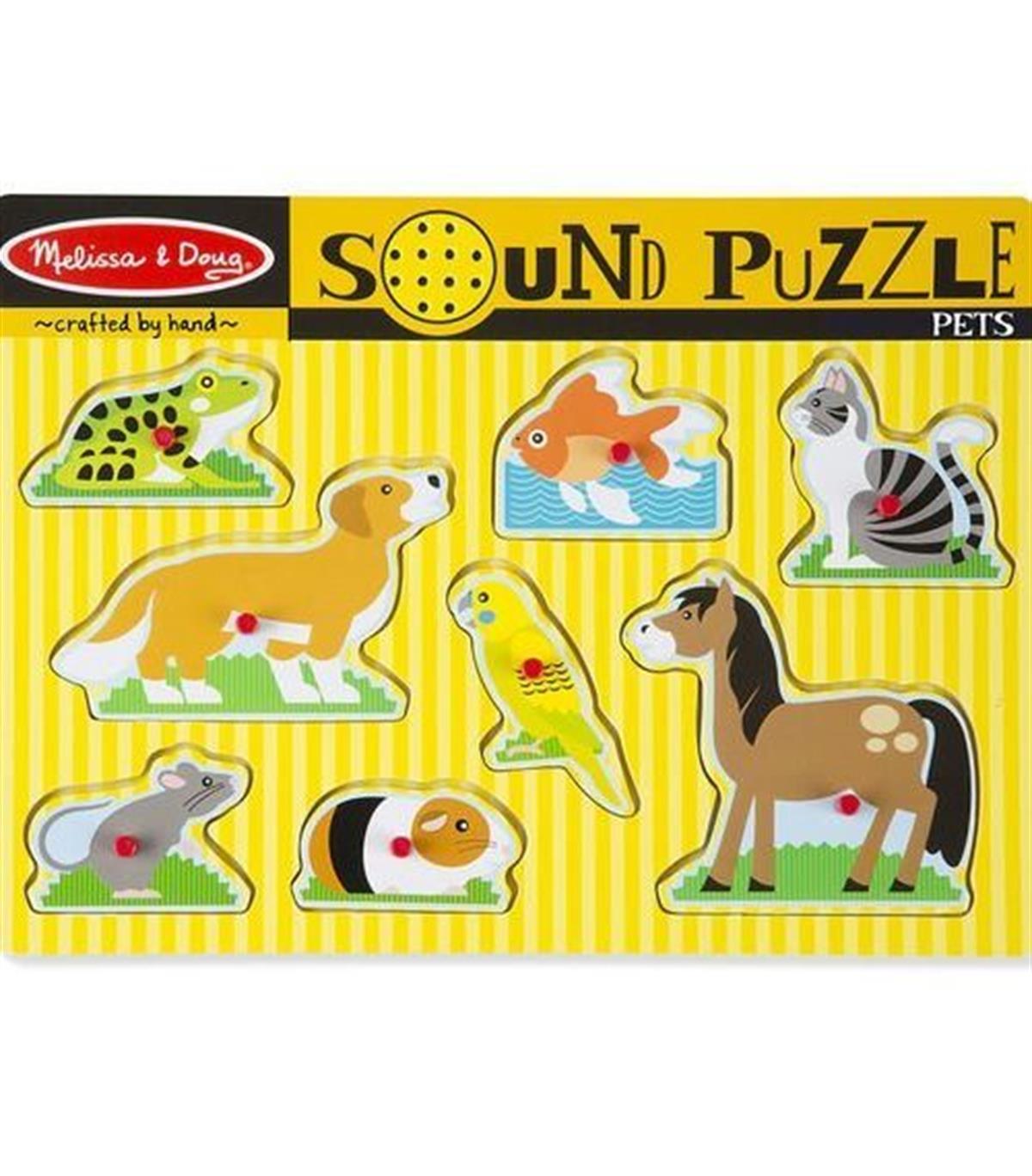 Melissa & Doug Sesli Yapboz Puzzle Evcil Hayvanlar