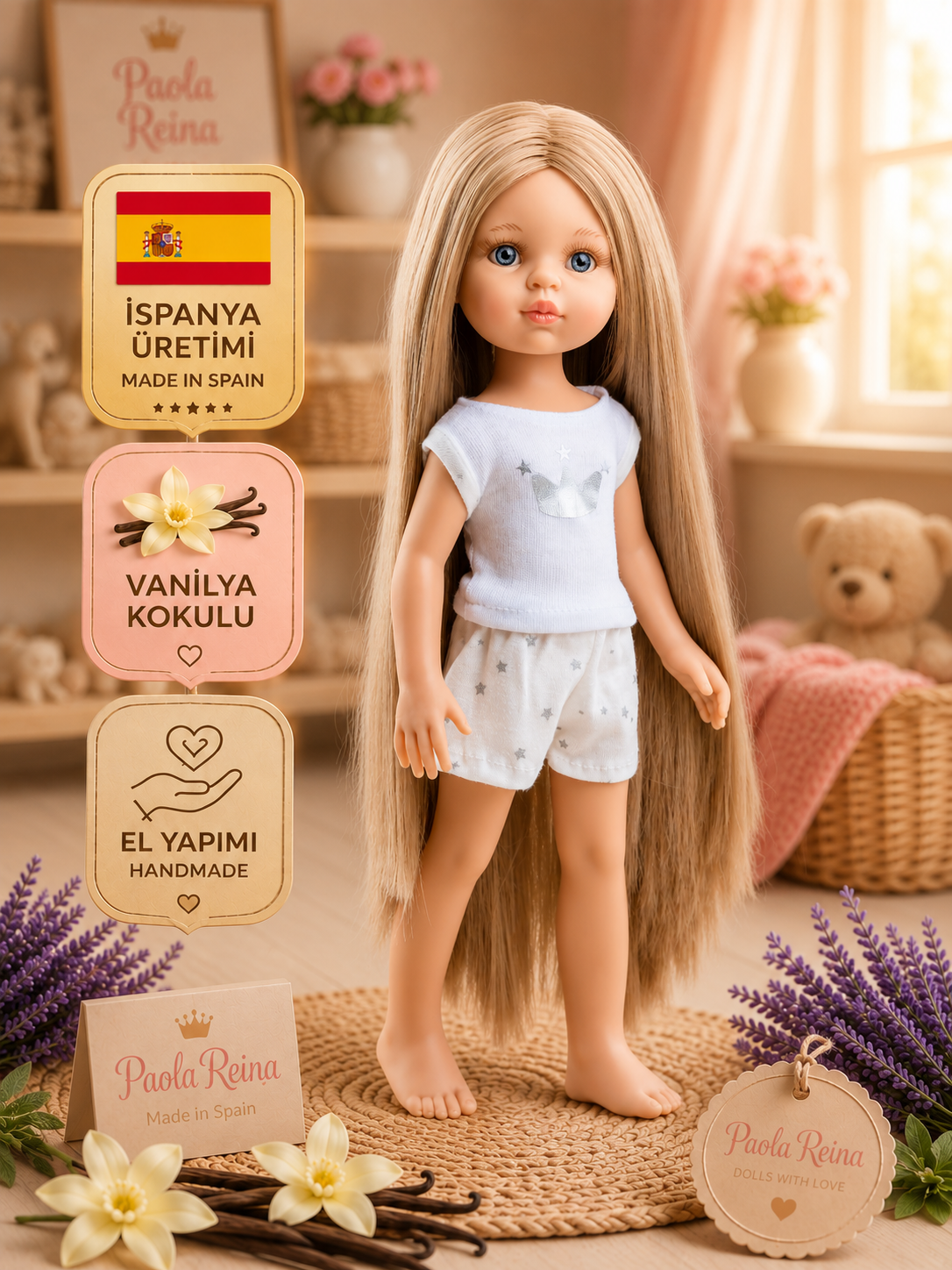 Paola Reina / Carla Amiga Pijama 2 Oyuncak Bebek 32 Cm