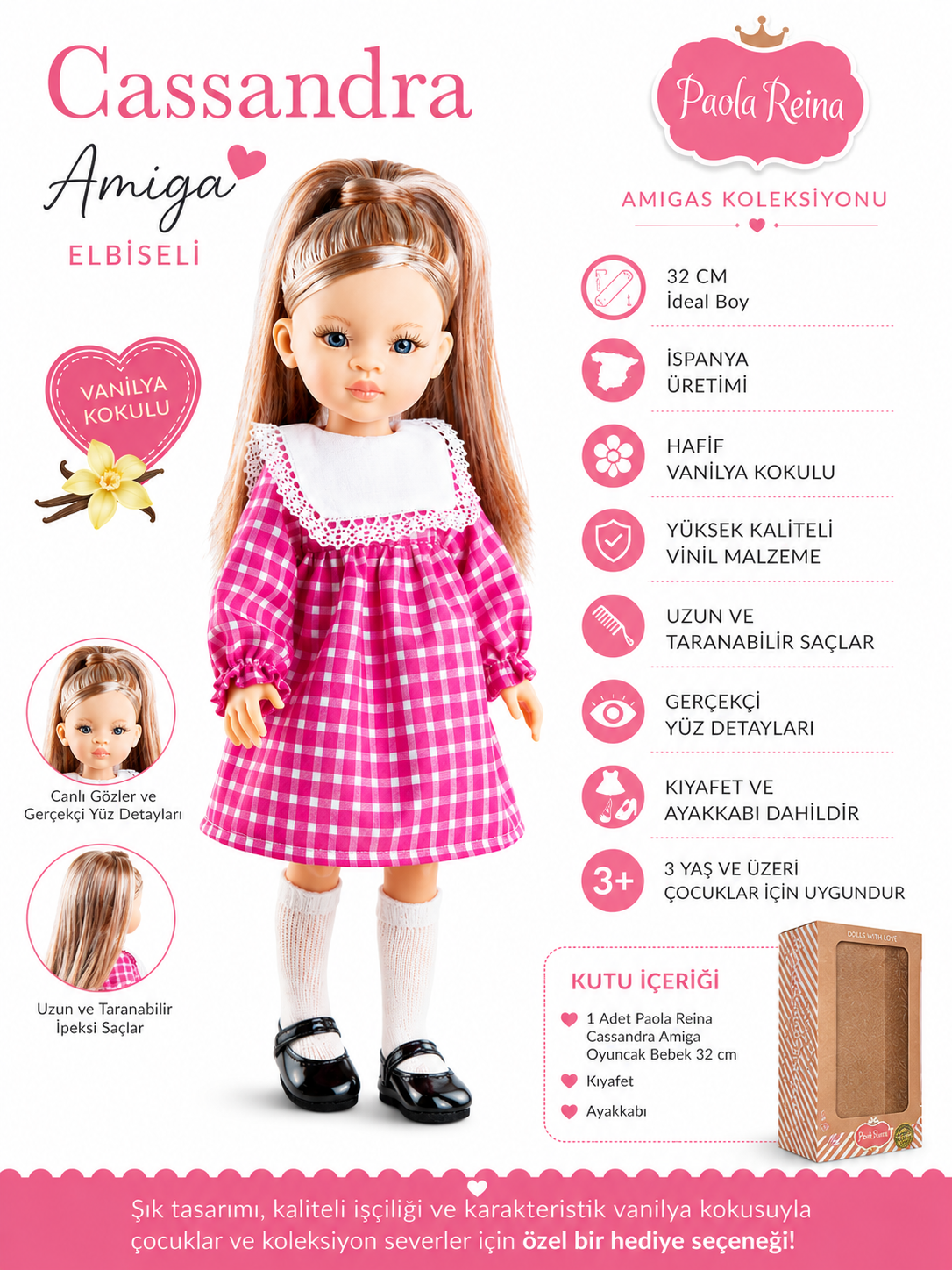 Paola Reina Cassandra Amiga Oyuncak Bebek 32 cm
