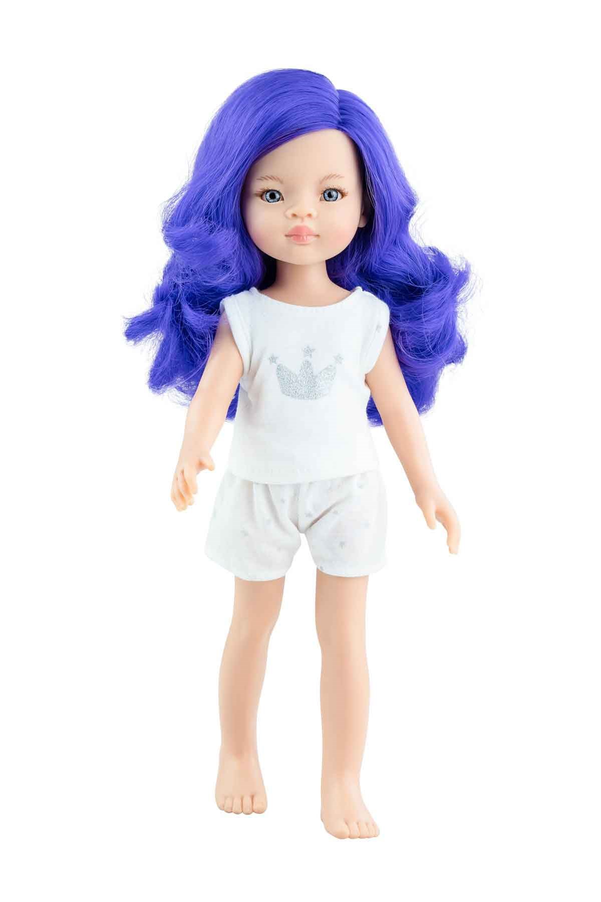 Paola Reina / Mar Pijamalı Oyuncak Bebek 32 Cm