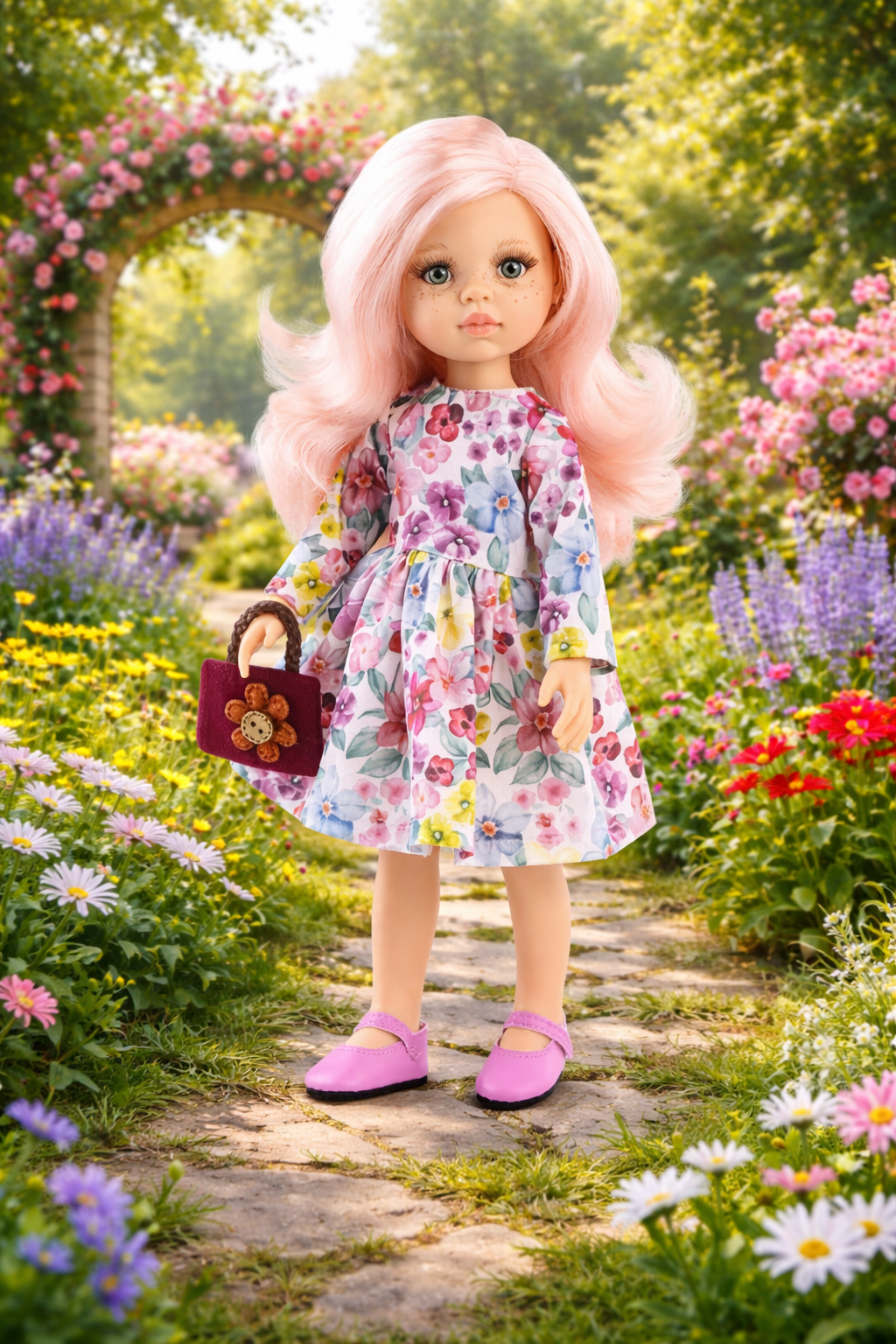 Paola Reina / Rosa Oyuncak Bebek 32 Cm