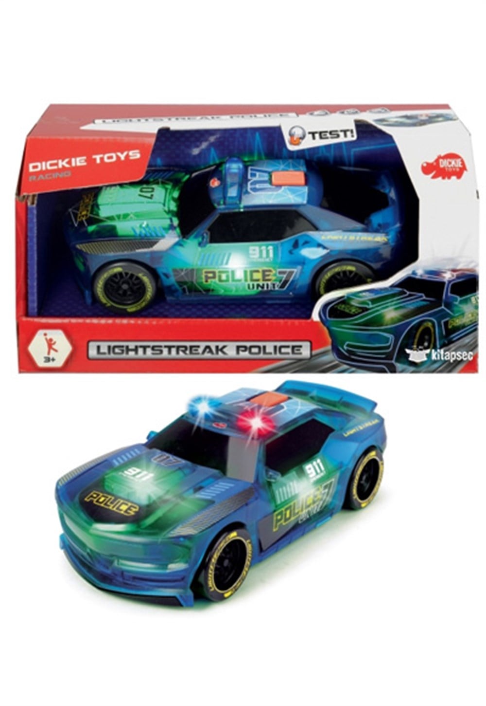 police car lights-ışıklı sesli polis arabası