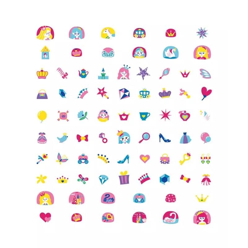 Simli Tırnak Çıkartmaları - Princess