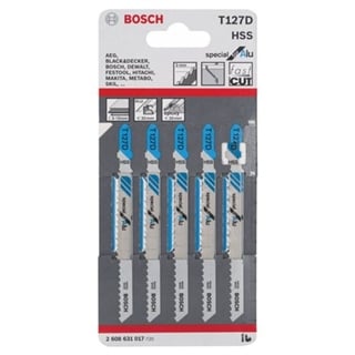 Bosch - Aluminyum İçin T 127 D Dekupaj Testeresi Bıçağı - 5'Li Paket