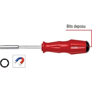 Ceta Form 3100/BT1 Depolu Bits Tutucu Tornavida 1/4'X100 mm