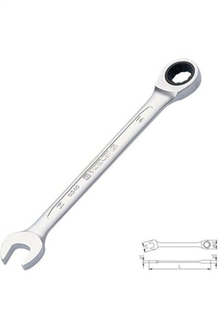 İzeltaş 0340 Cırcır Kombine Anahtar 17 mm