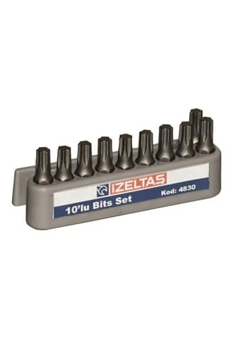 İzeltaş Torx Bits Uç(25 Mm) Set T 30