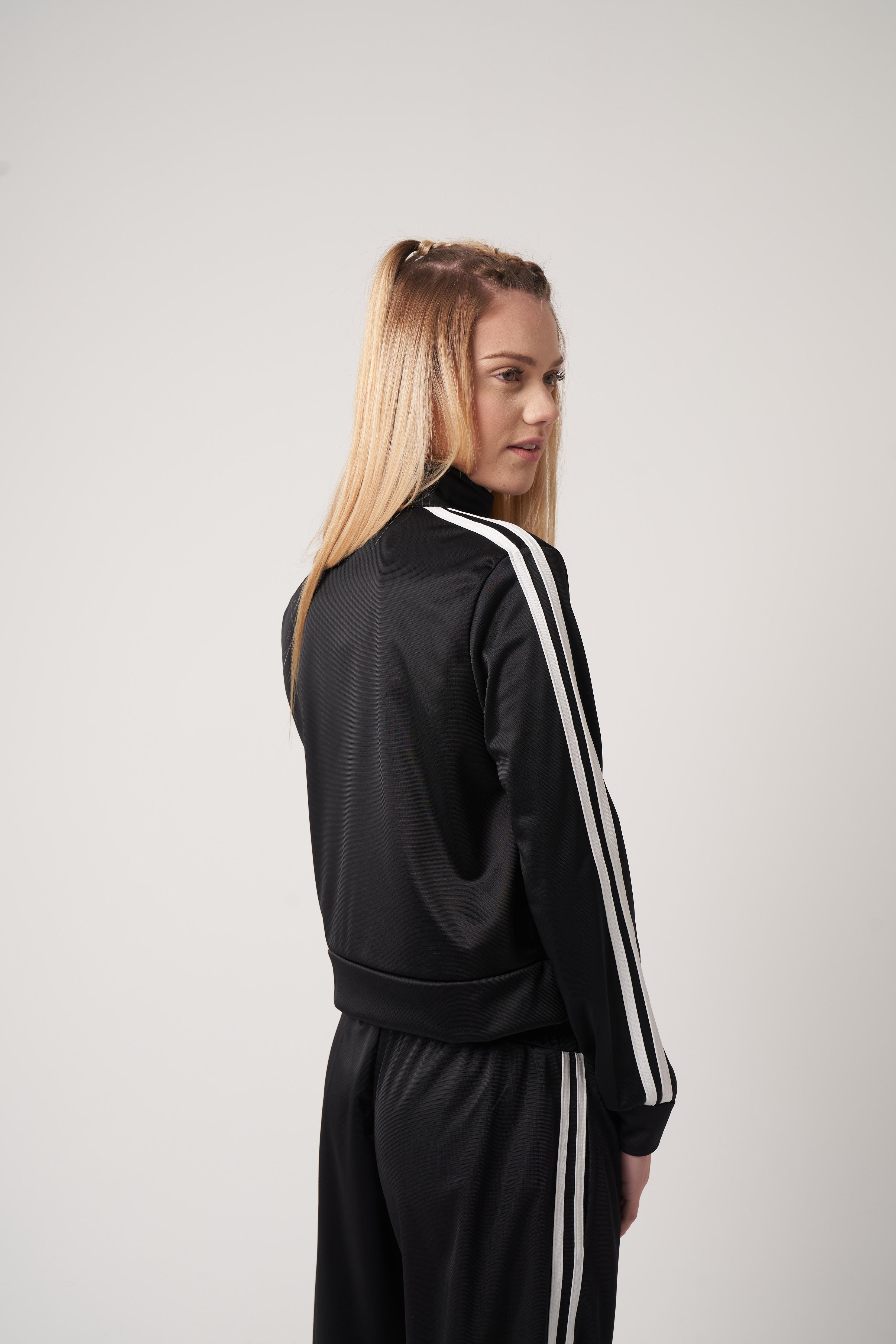 Şerit Detaylı Ceket Siyah