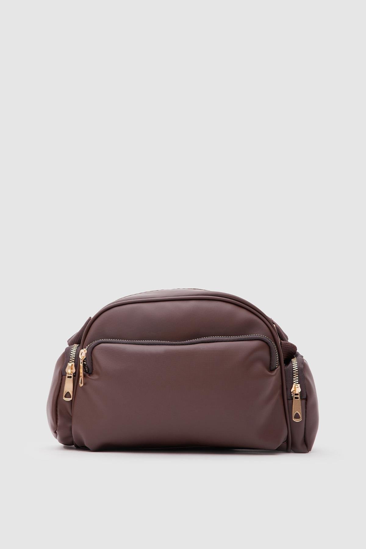 Çok Gözlü Çapraz Çanta Acı Kahve