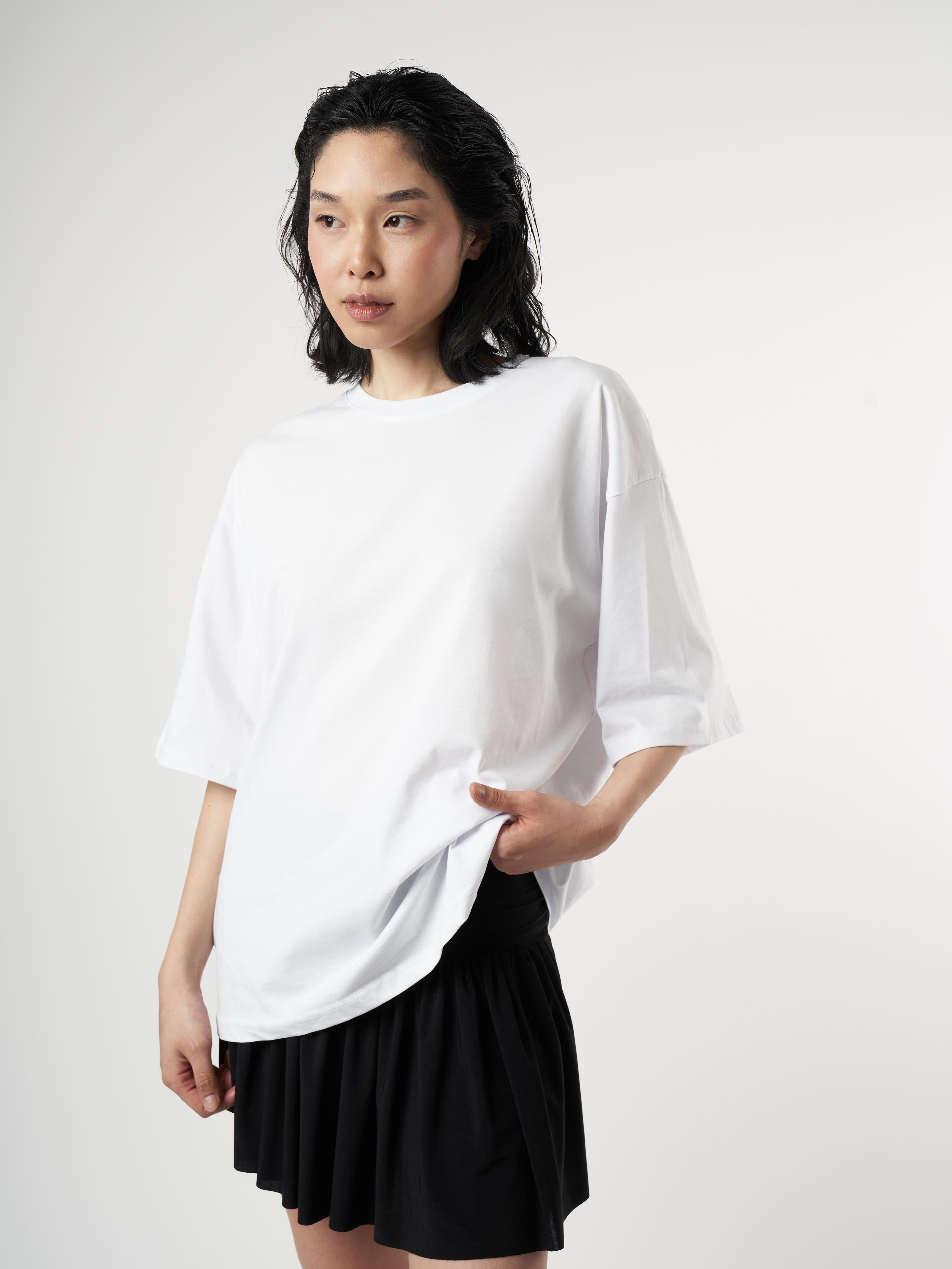 Basic Kısa Kol T-shirt Beyaz