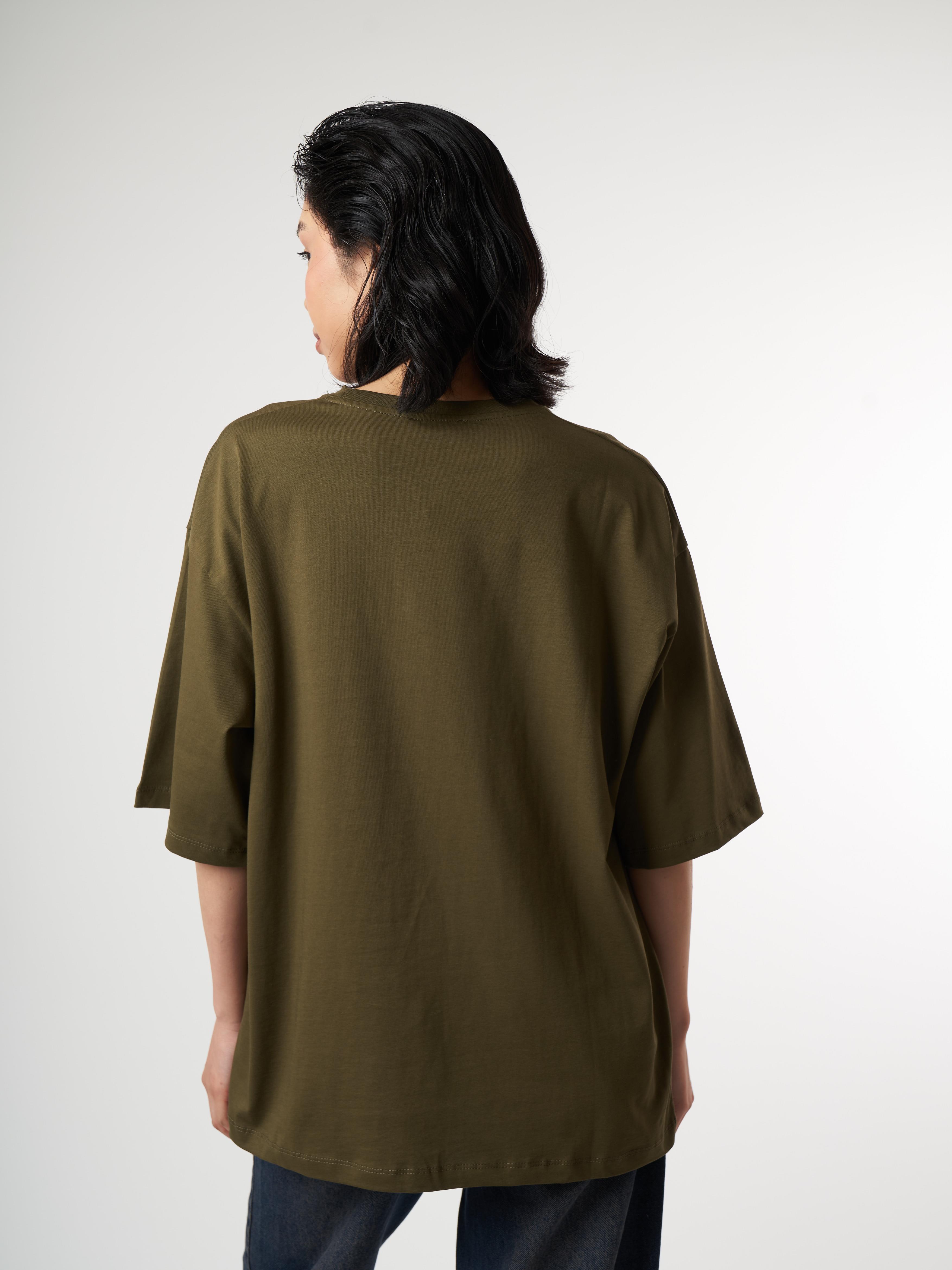 Basic Kısa Kol T-shirt Haki