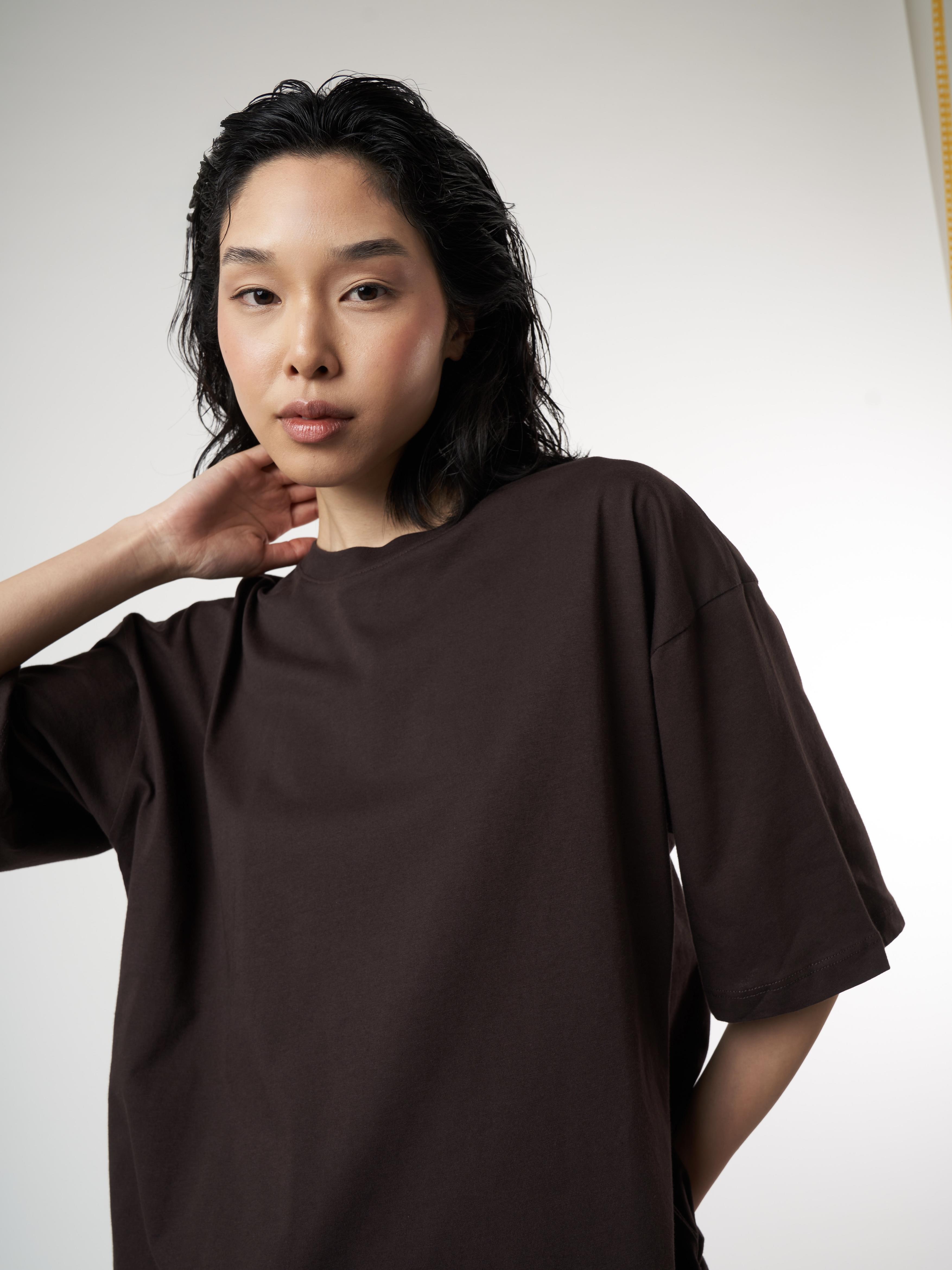 Basic Kısa Kol T-shirt Kahve