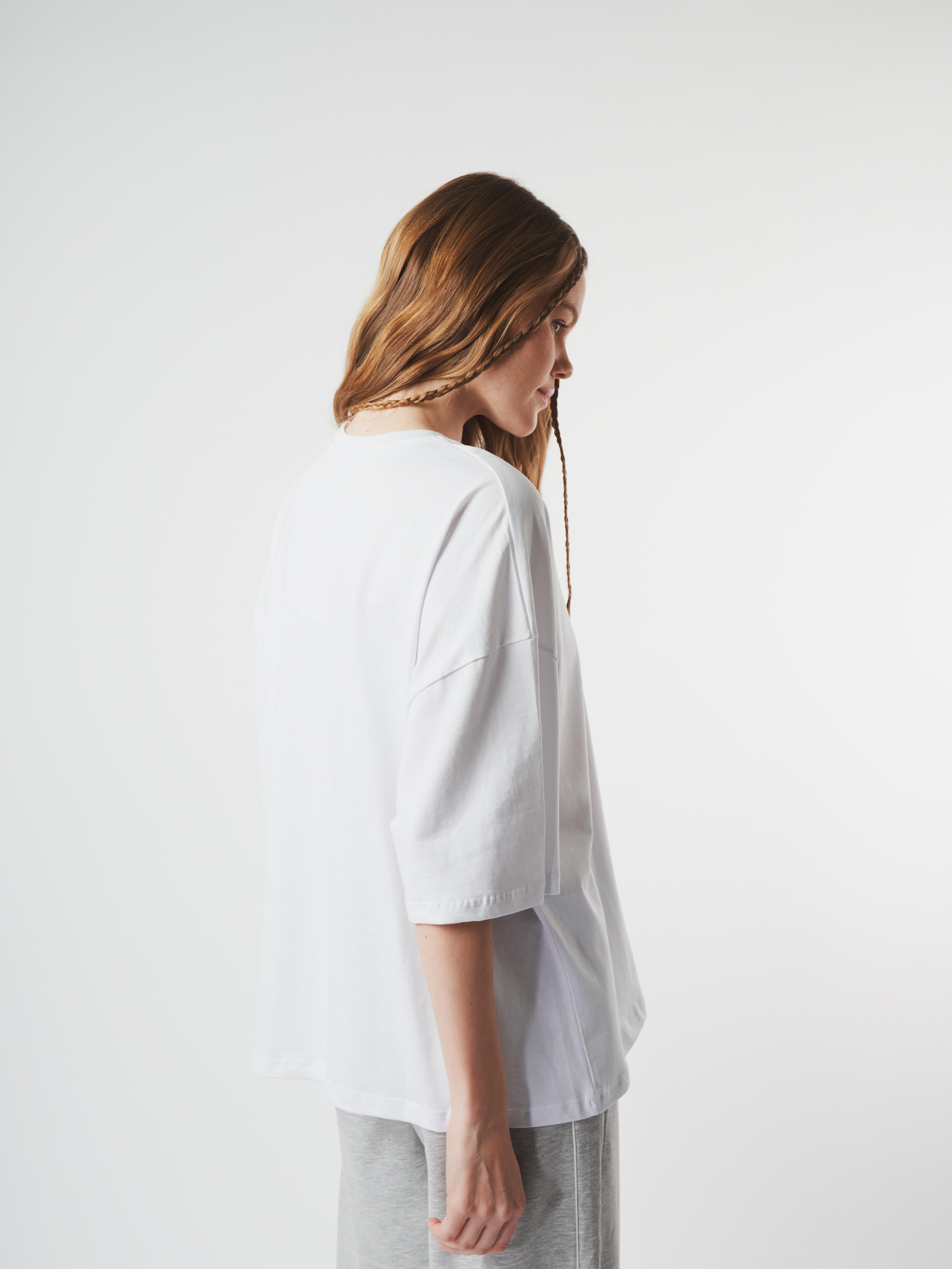 Basic Kısa T-shirt Beyaz