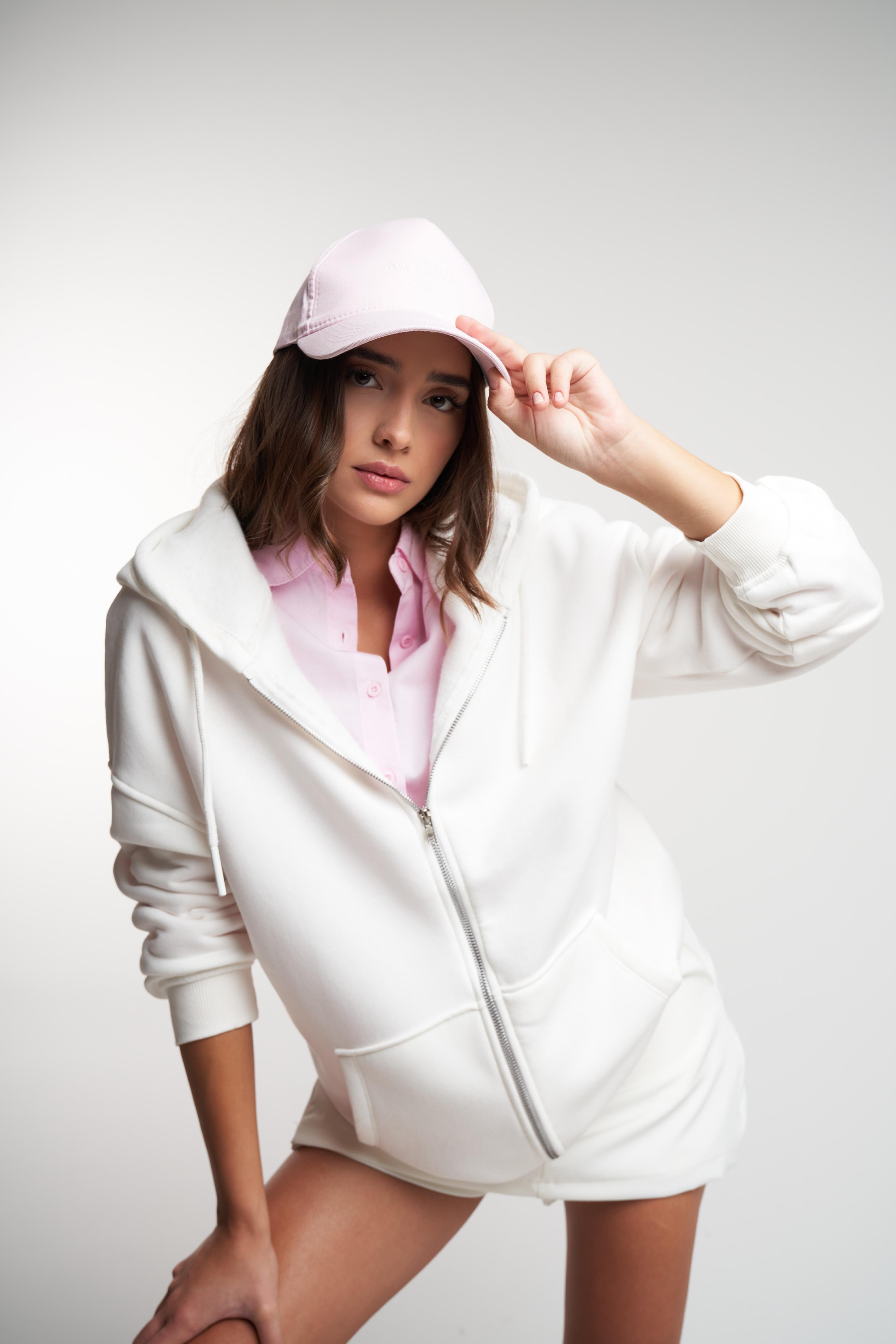 Basic Oversize Şardonlu Sweatmont Ekru