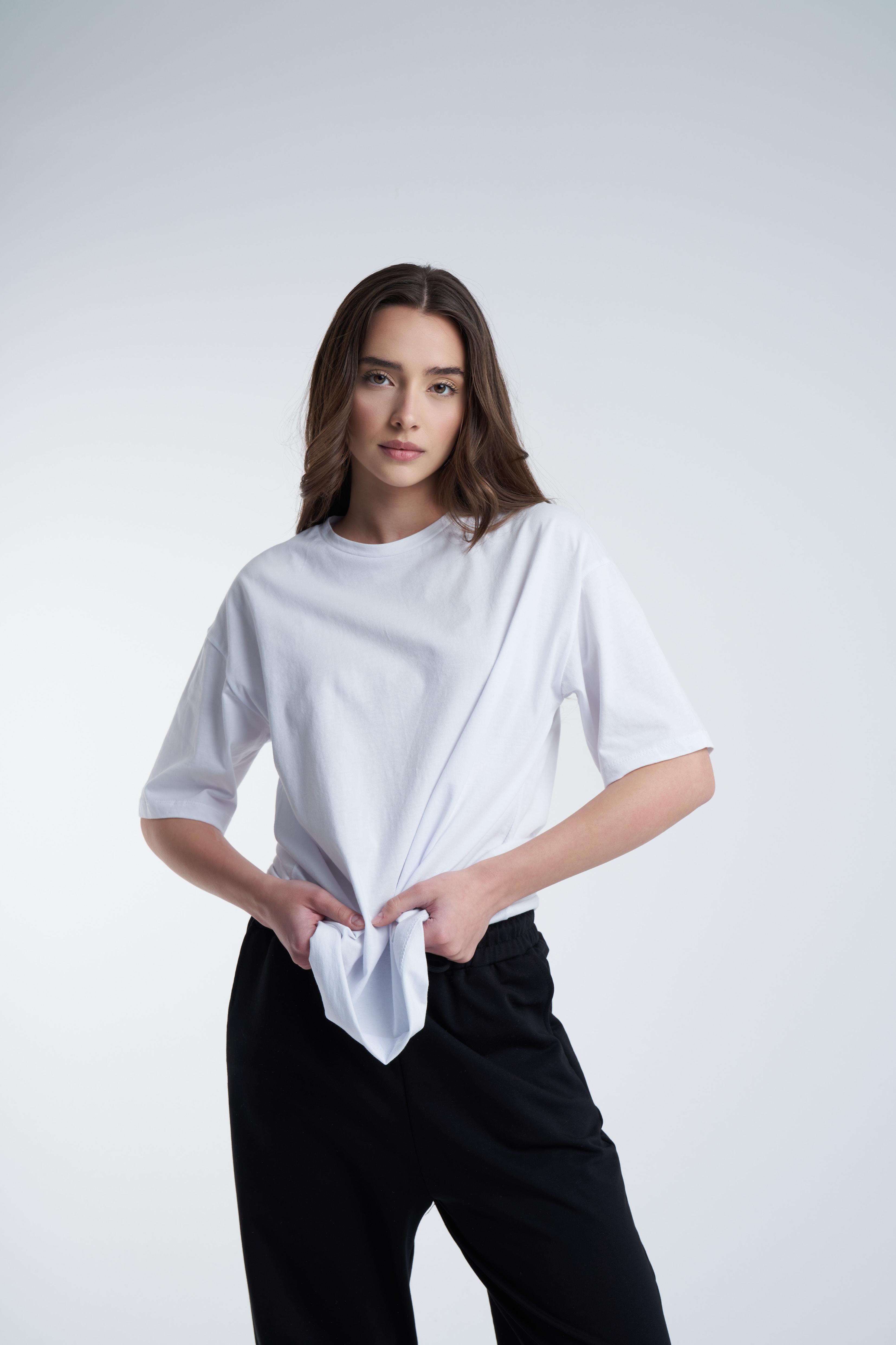 Basic T-shirt Ekru