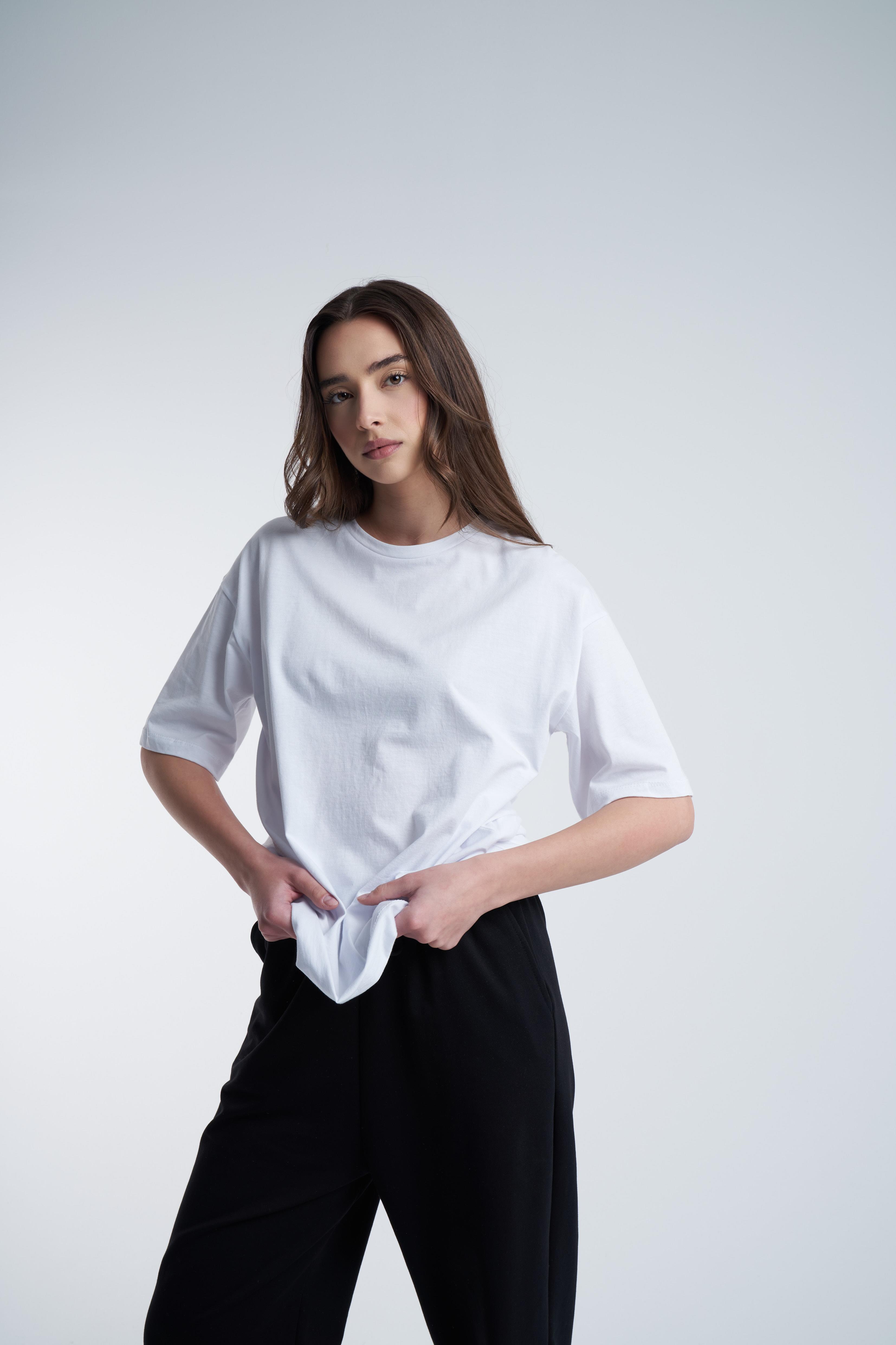 Basic T-shirt Ekru