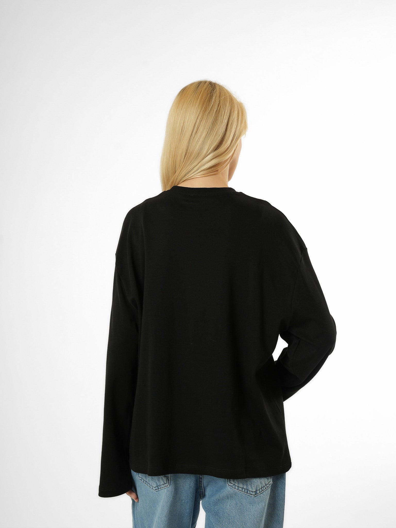 Basic Uzun Kol T-shirt Siyah