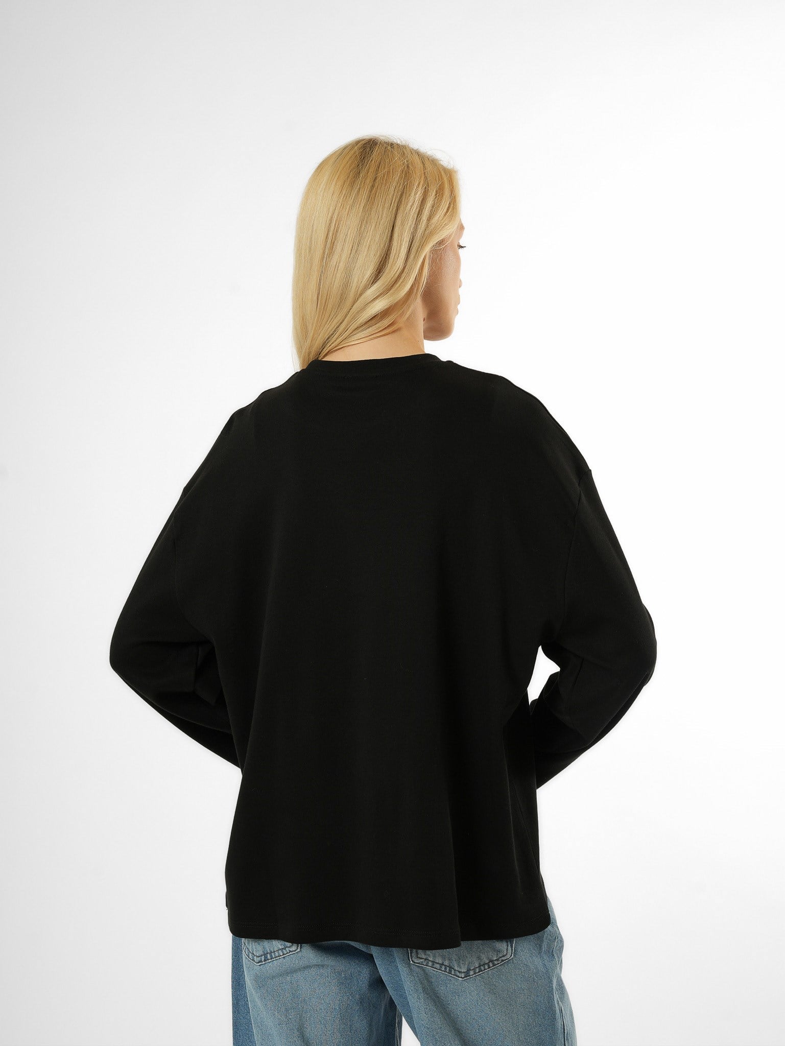 Basic Uzun Kol T-shirt Siyah