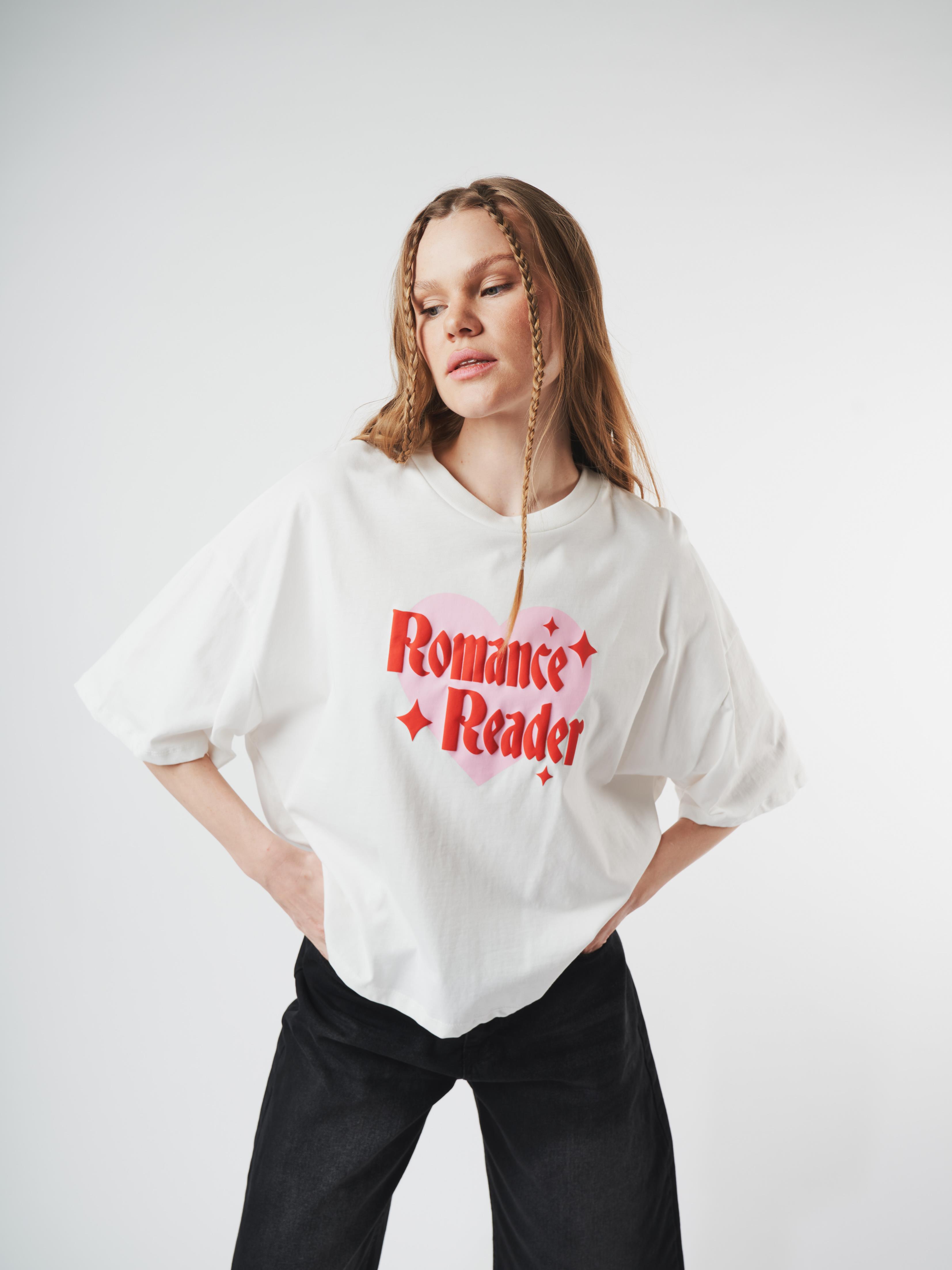 Baskılı Kısa Kol T-shirt Ekru