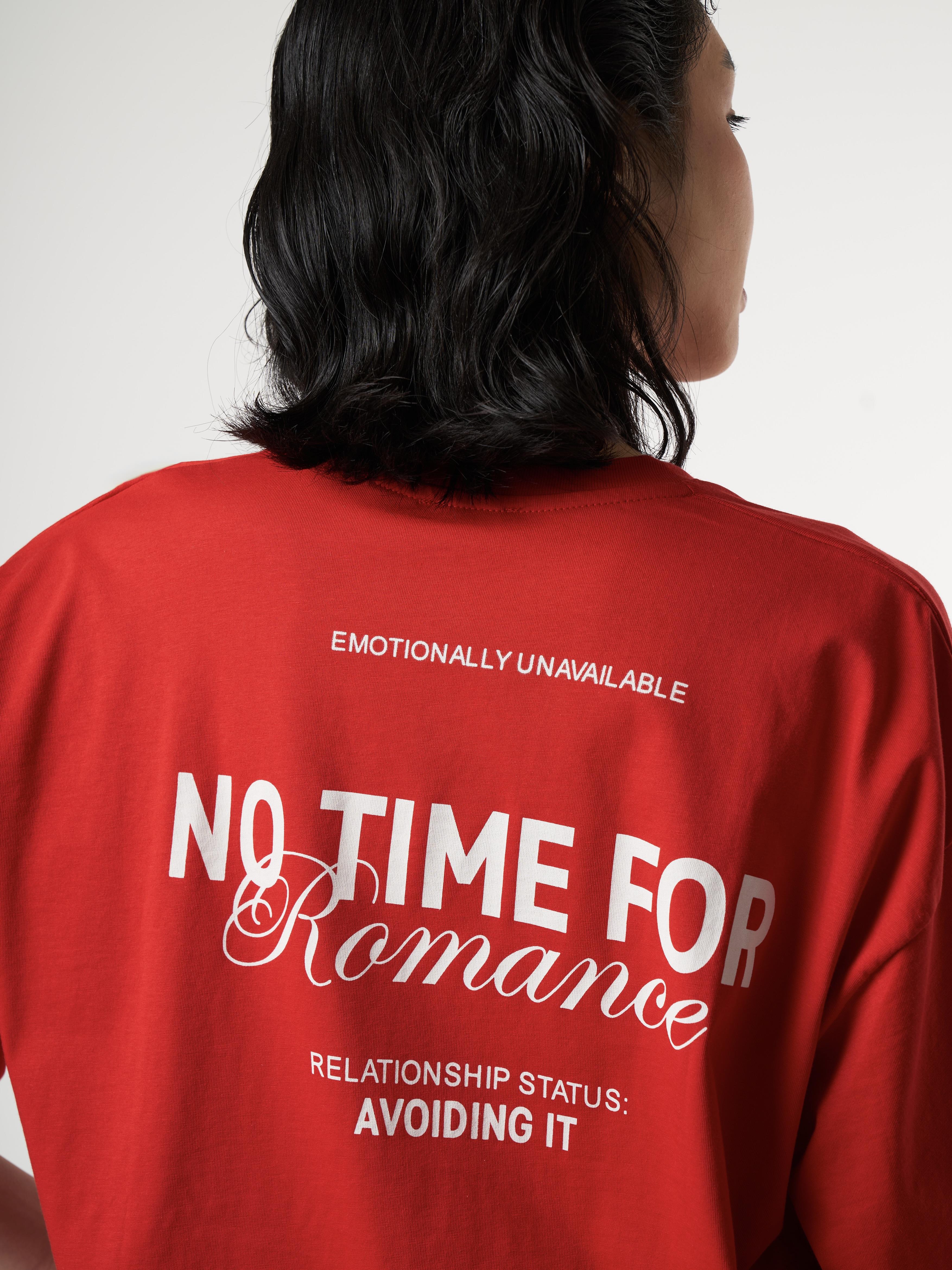 Baskılı Kısa Kol T-shirt Kırmızı
