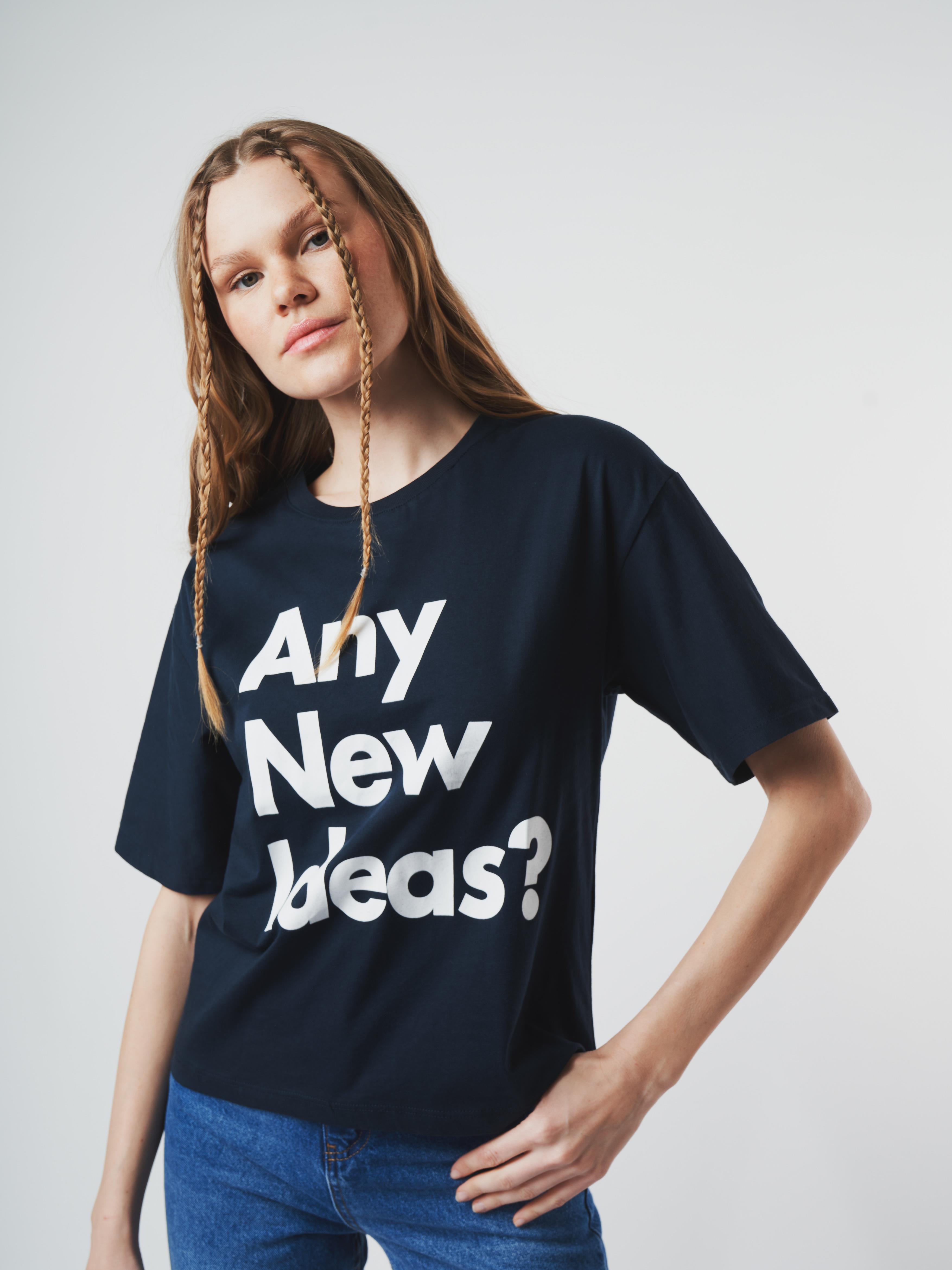 Baskılı Kısa Kol T-shirt Lacivert