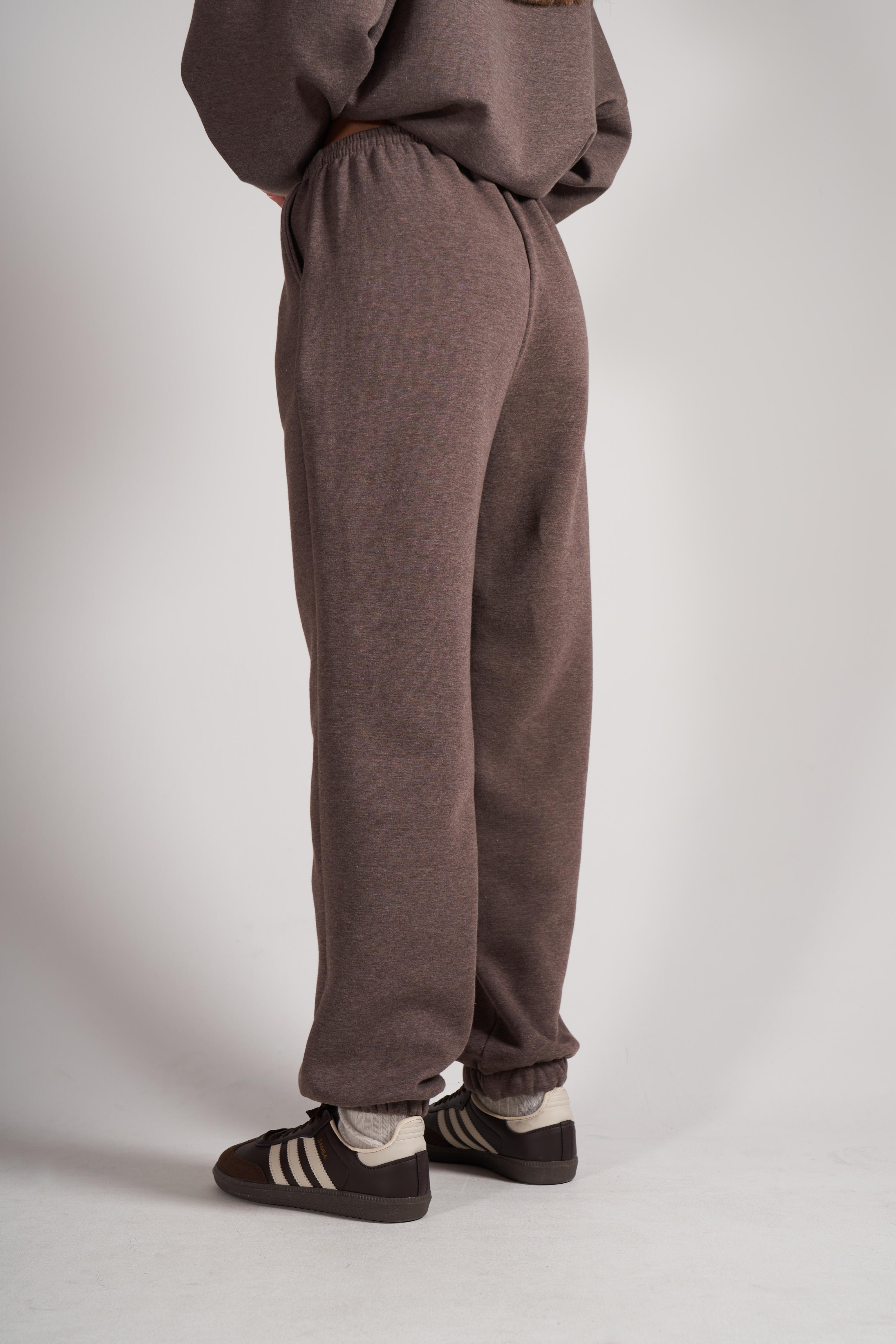 Bel Paça Lastik Basic Eşofman Altı KahveMelanj