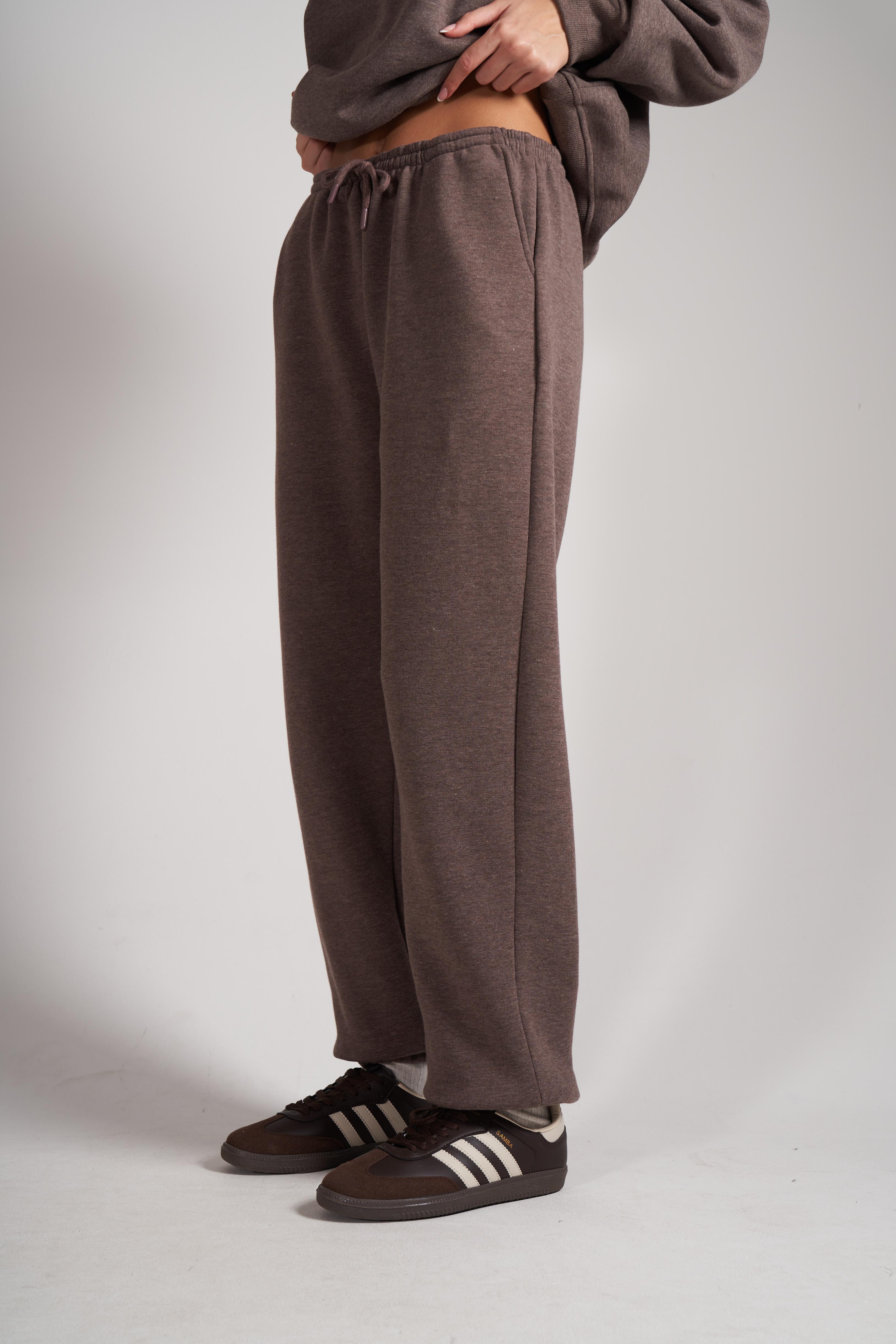 Bel Paça Lastik Basic Eşofman Altı KahveMelanj