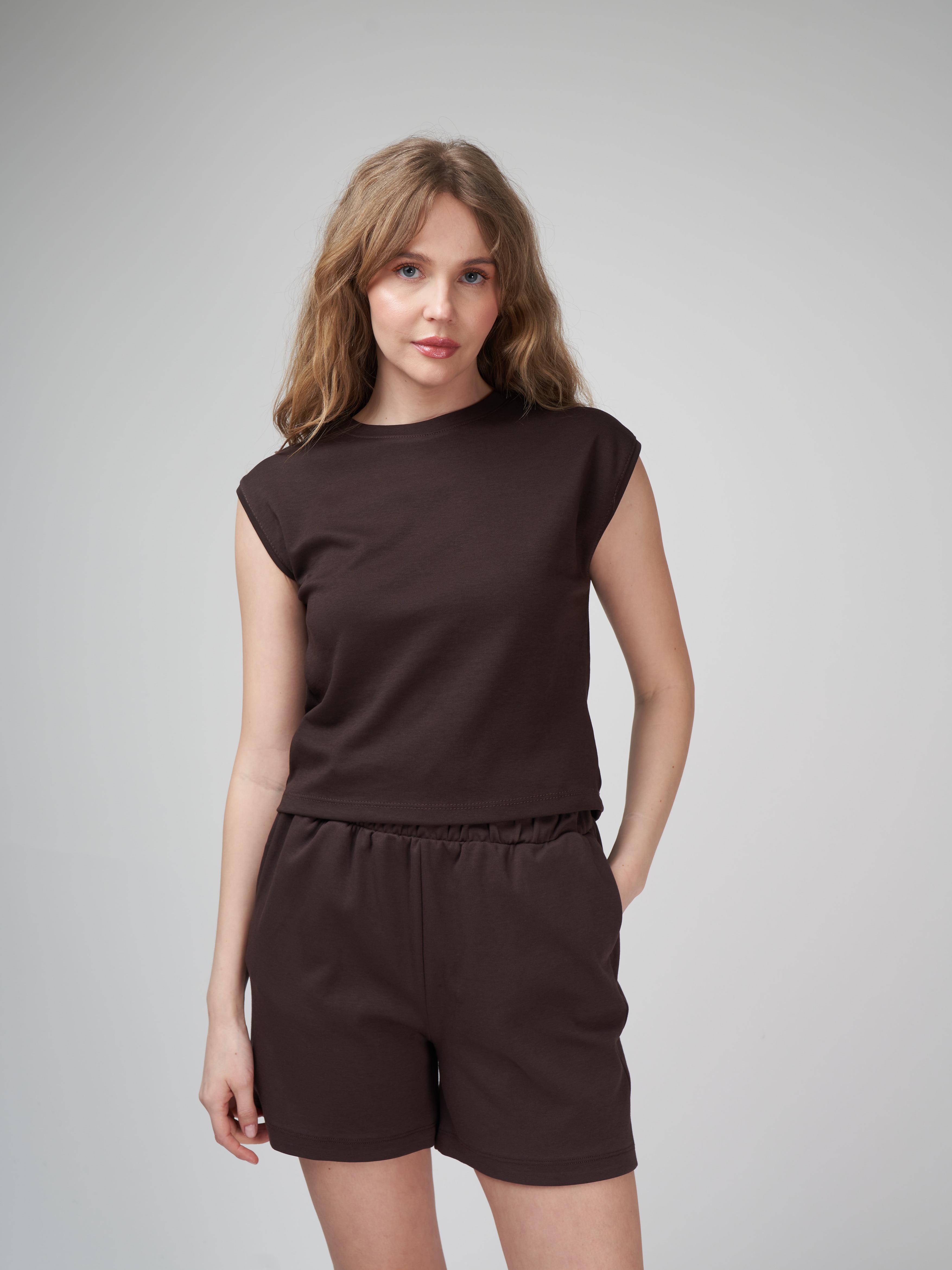 Cepli Kısa Şort Kahve