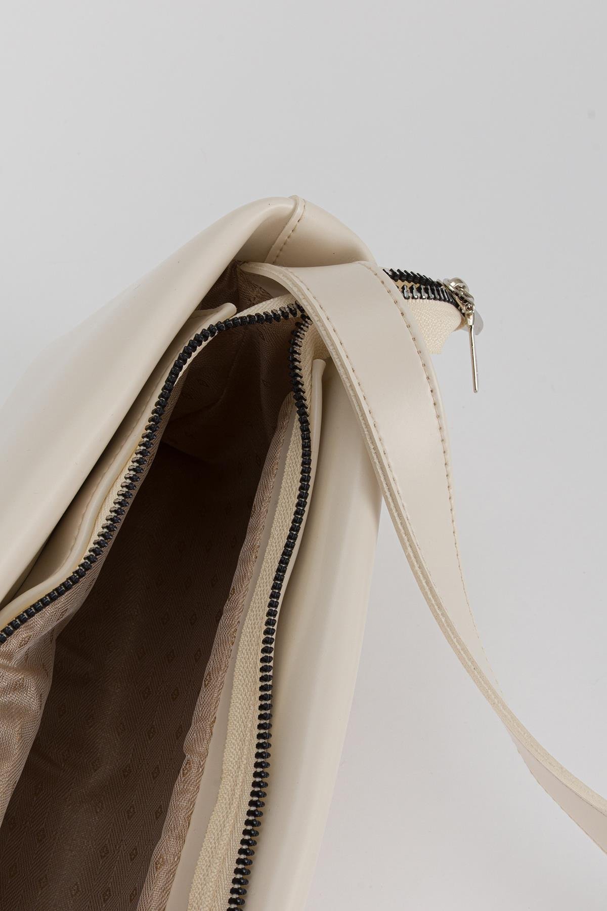 City Baget Çanta Ekru