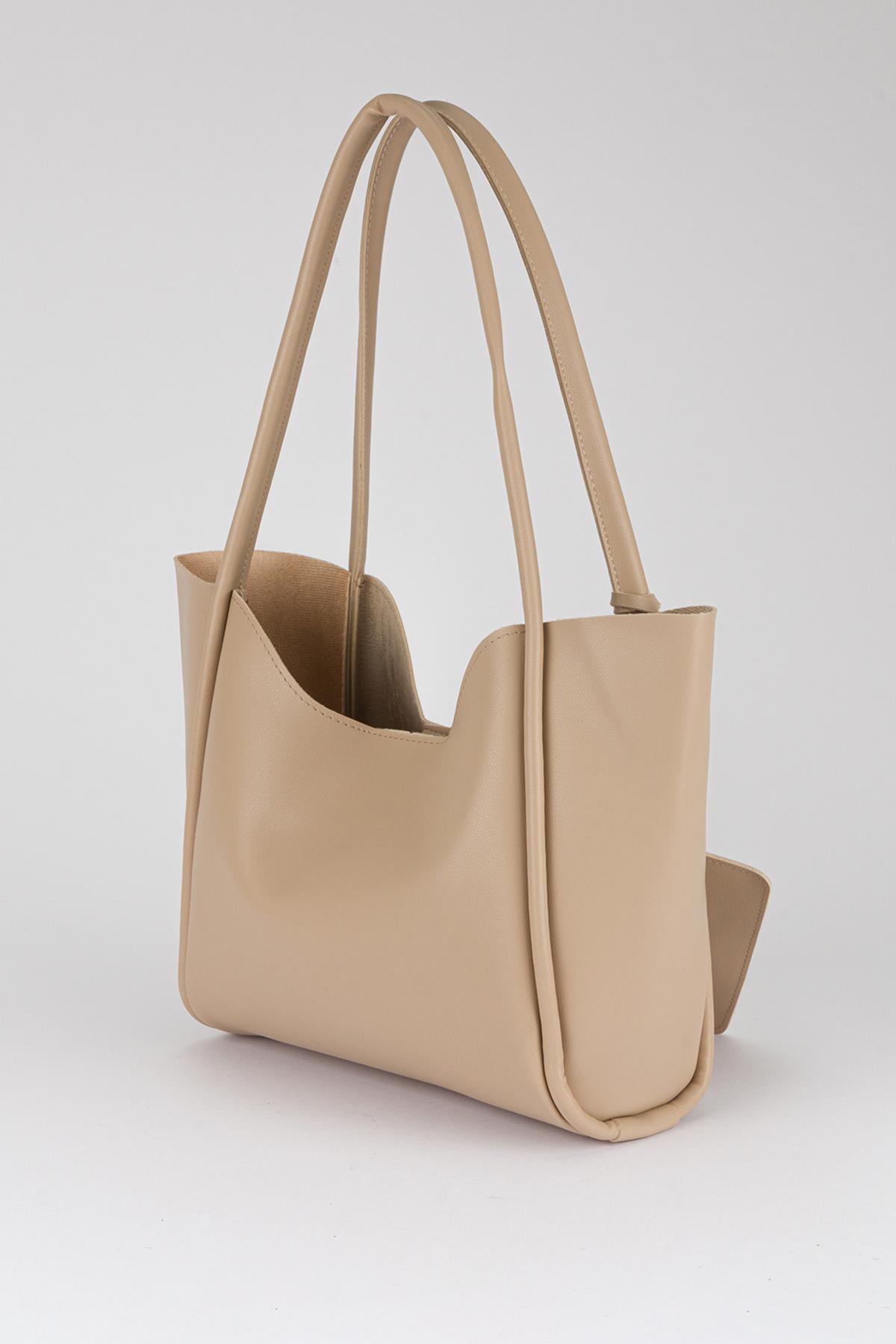 Kanse Salaş Omuz Çantası Ekru